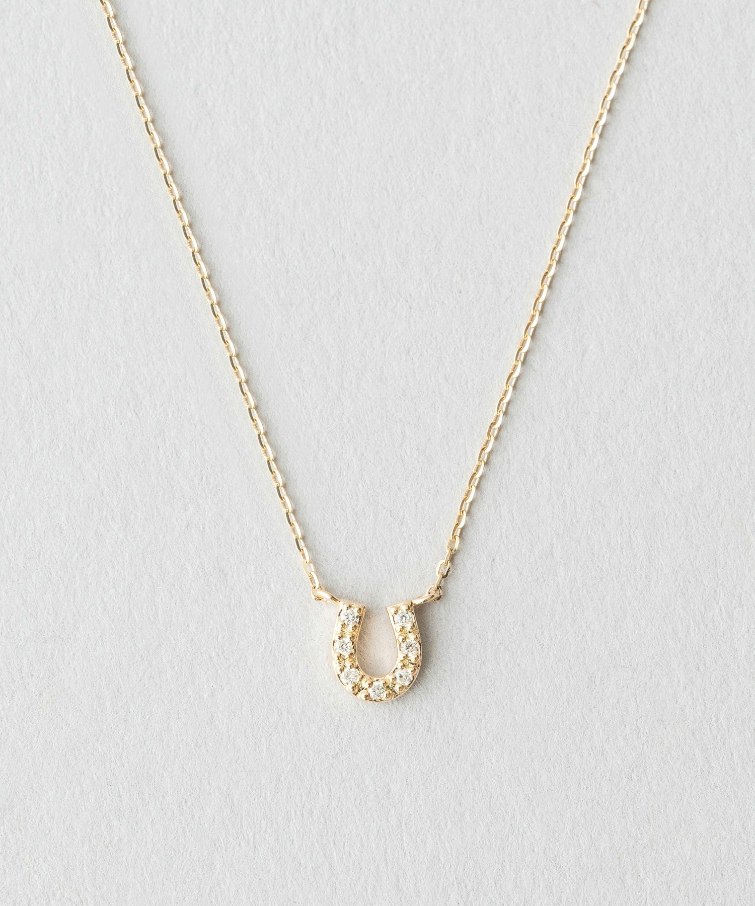 楽天市場】K10YG レイヤー パール ホースシュー ネックレス ete エテ