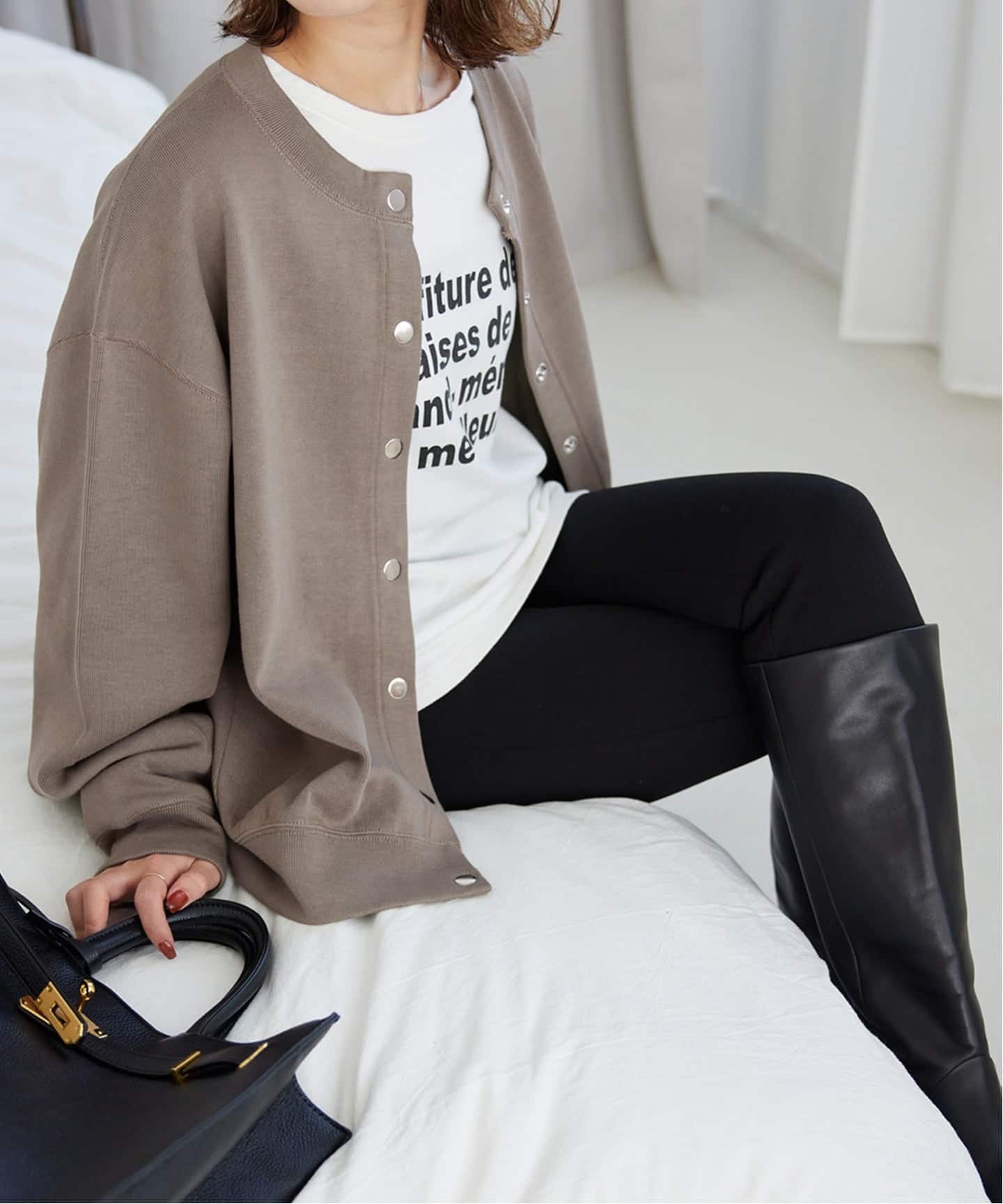 SOLD OUT】COCODEAL ココディール T/Cフリルチュニック 74218342 24SS  