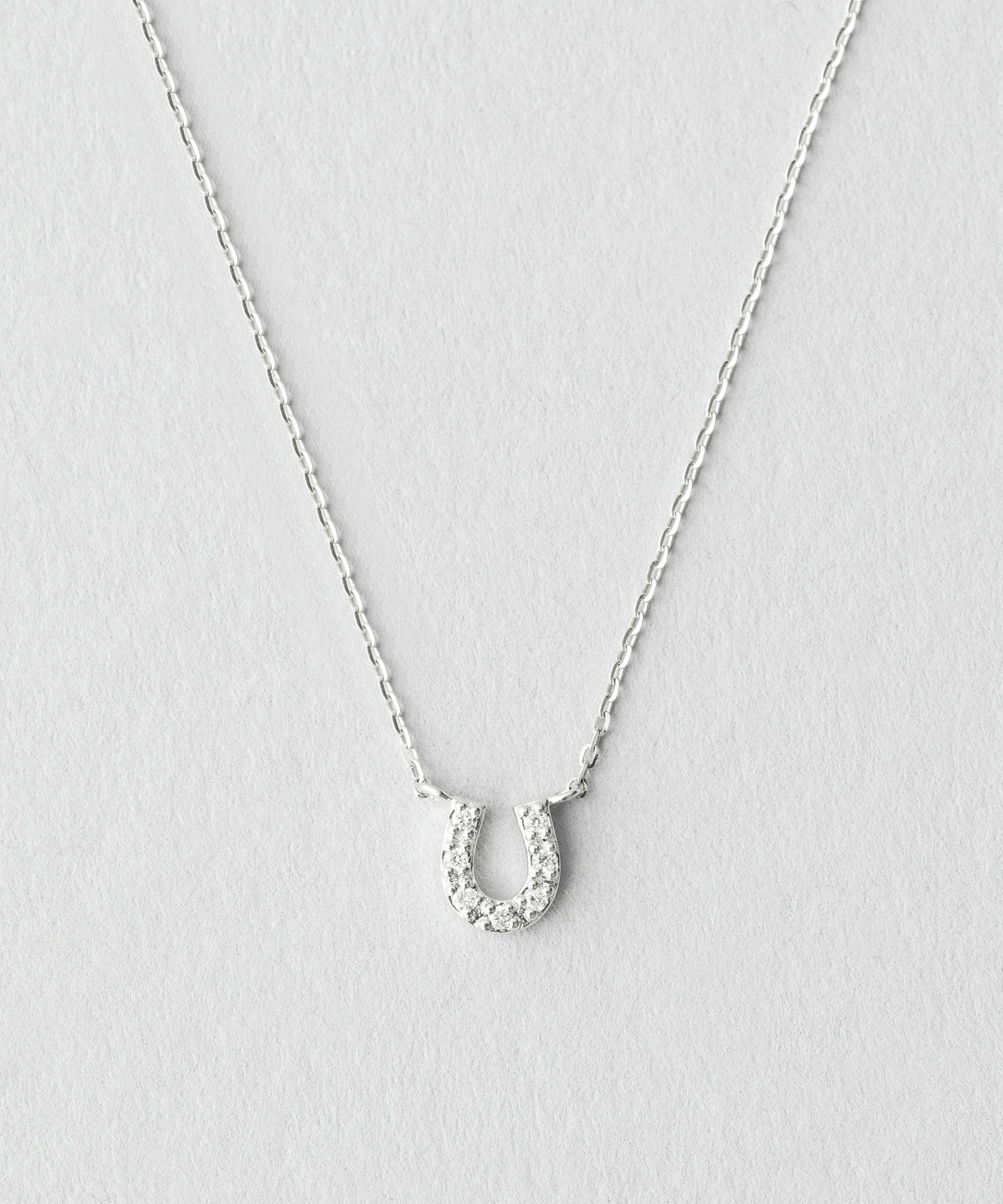 楽天市場】PT900/850 ホースシュー ダイヤモンド ネックレス ete エテ