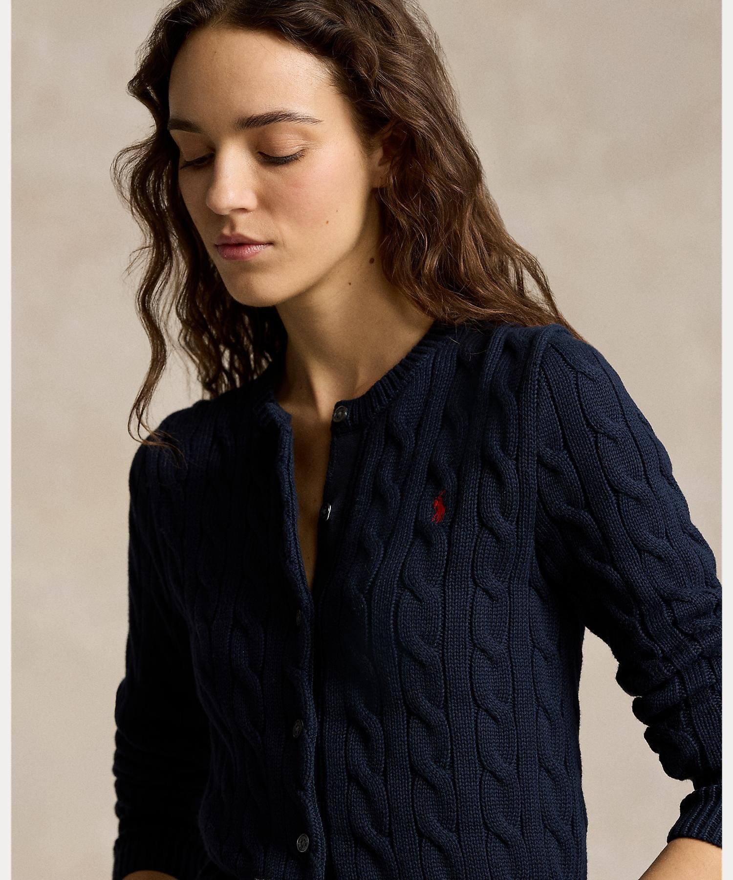 POLO RALPH LAUREN ケーブルニット コットン クルーネック