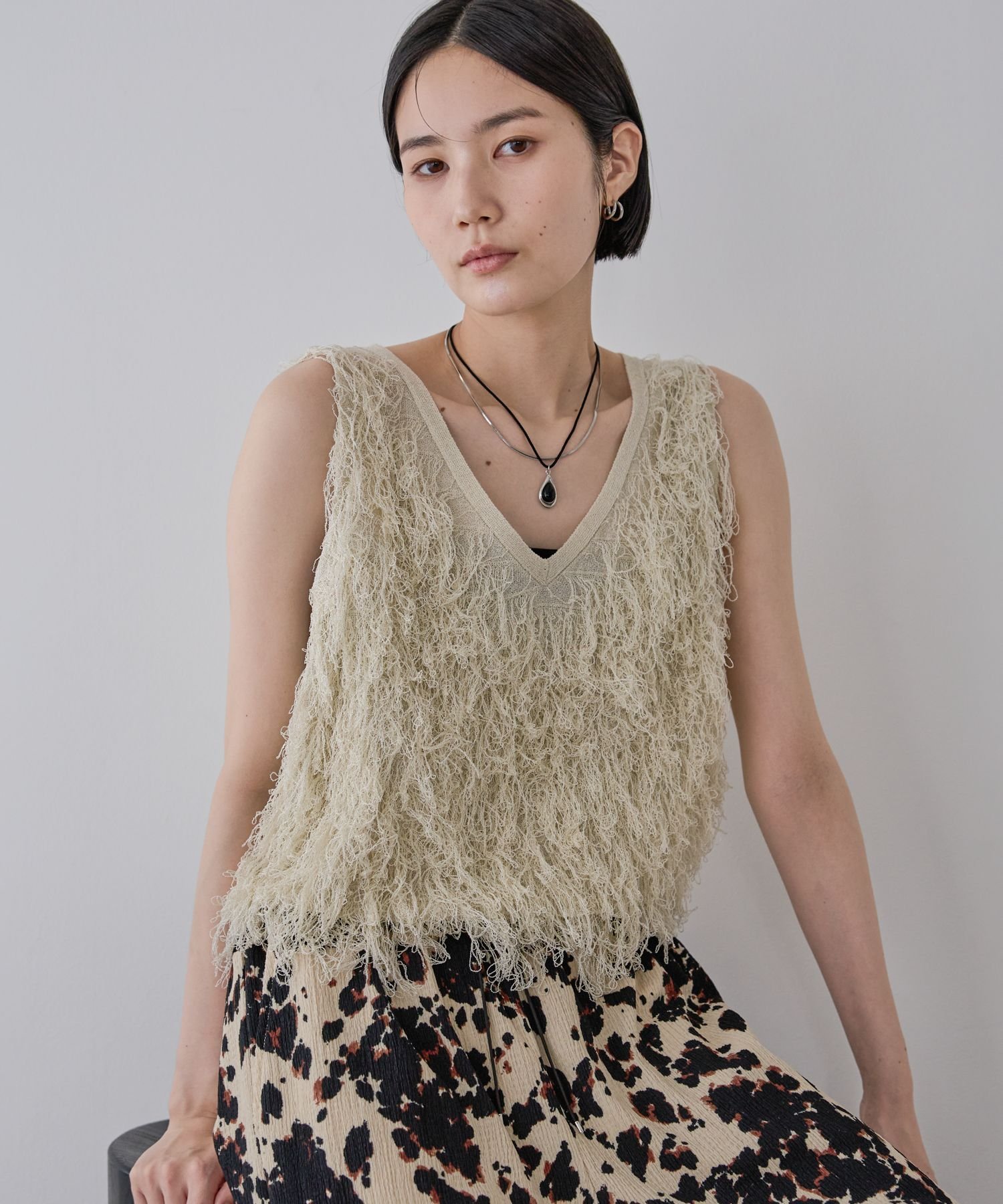 JEANASIS ループフリンジヤーンNS ベスト 楽天市場】【SALE／10%OFF】ループフリンジヤーンNS JEANASIS