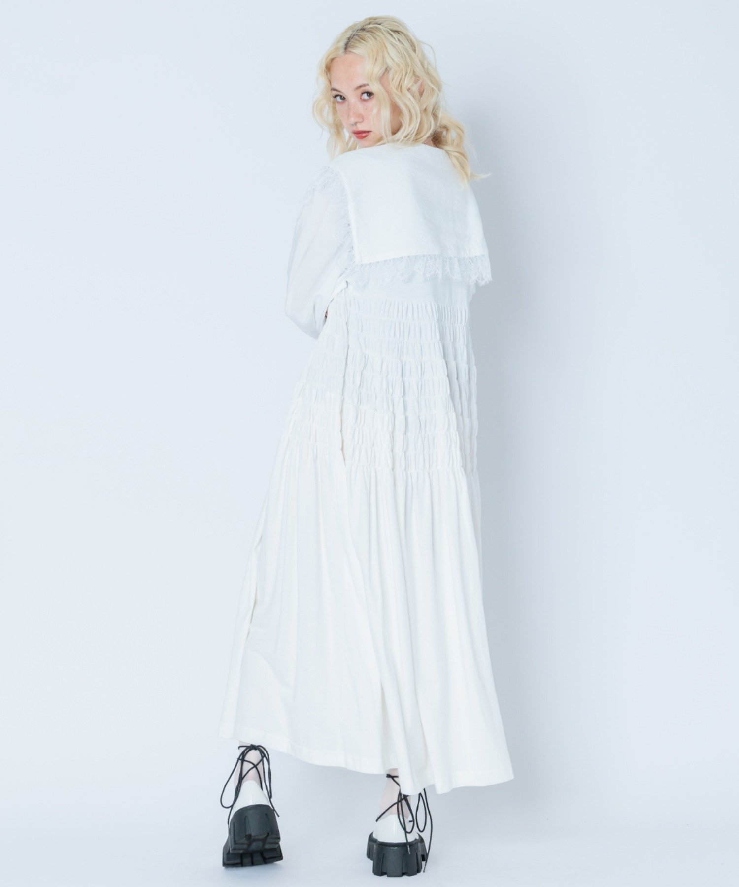 SALE／60%OFF】Candy Stripper HOLY DAY SHIRRING DRESS