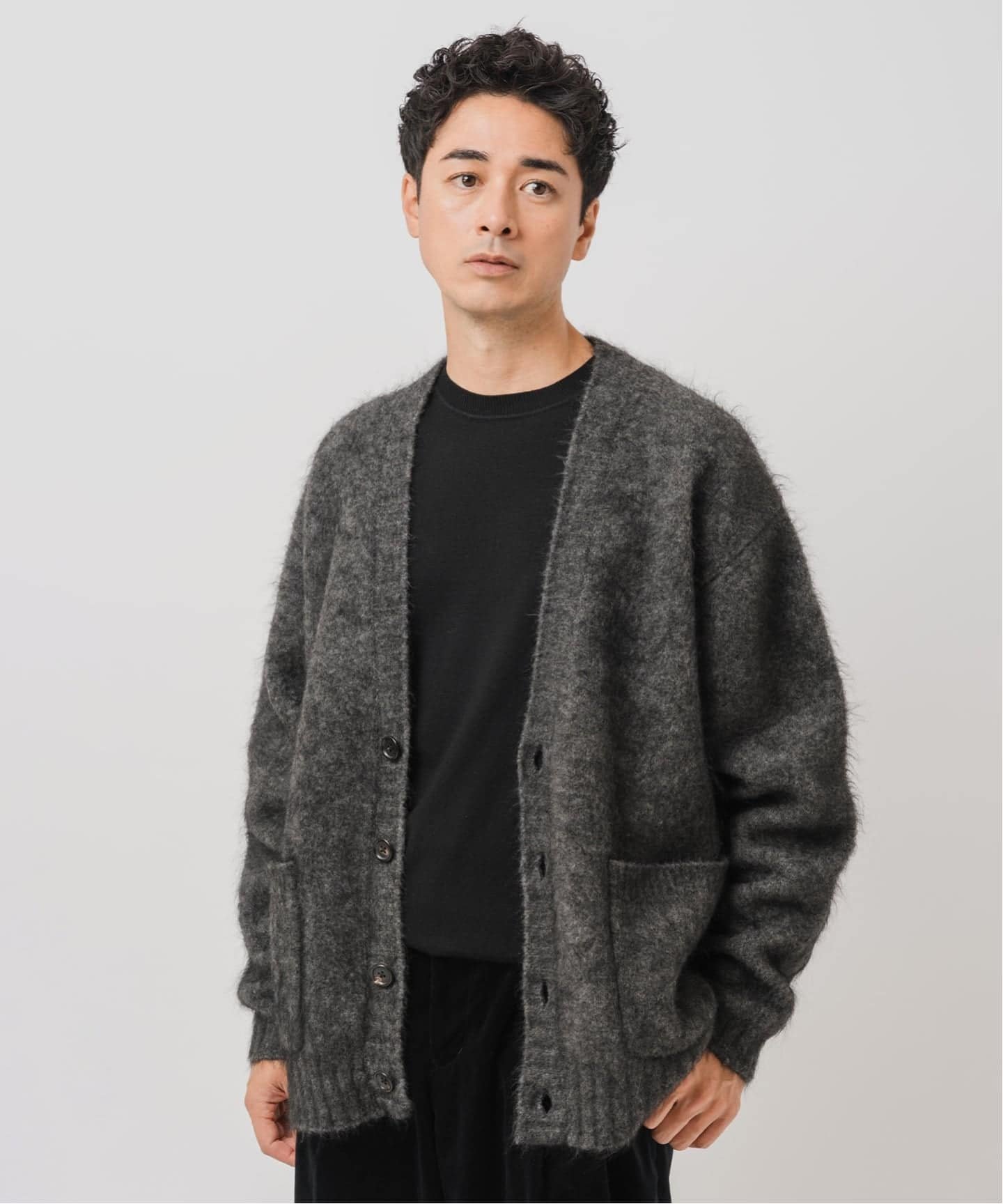 楽天市場】[SALE]BALLAST ARK : V/N SHAGGY NEP CARDIGAN : BA08-K001