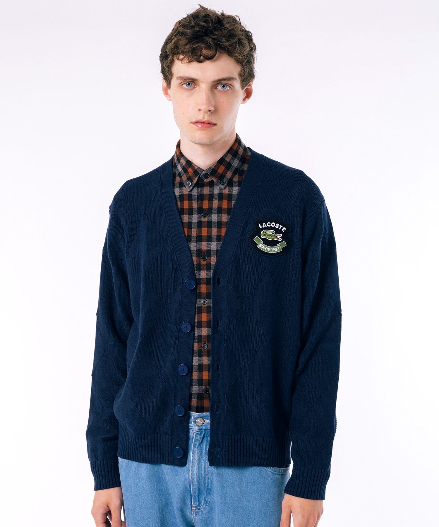 楽天市場】ラコステ オーガニックコットン Vネック カーディガン