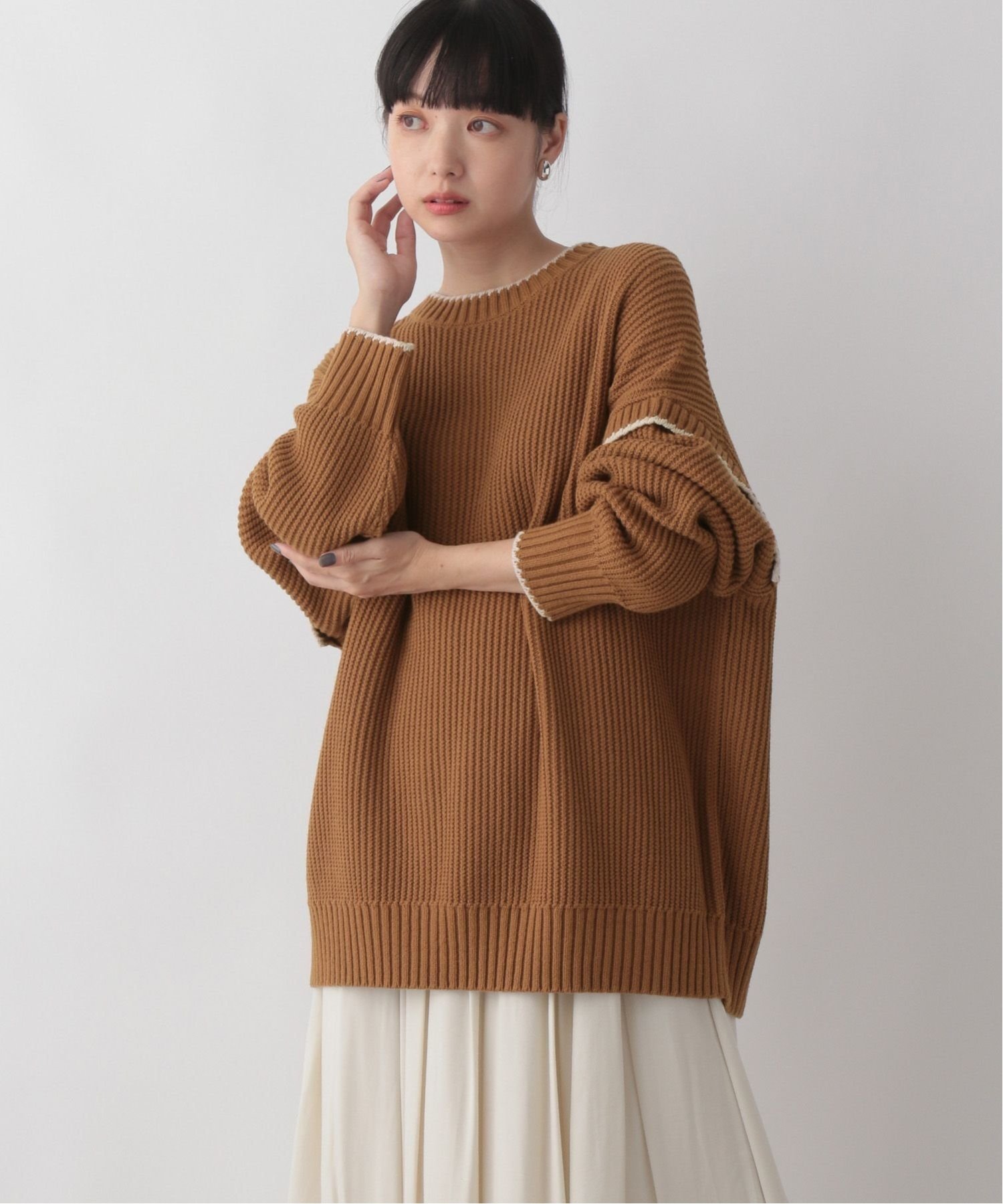 LOWRYS FARM ピコットアミプルオーバー ローリーズファーム トップス ...