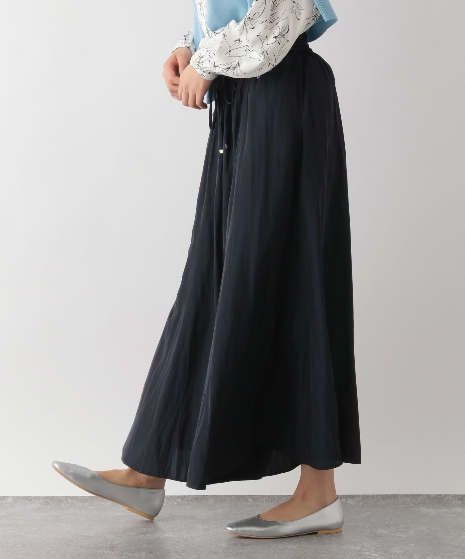 【SALE/10%OFF】GLOBAL WORK (W)サラサラサテンフレアワイドP グローバルワーク パンツ その他のパンツ ホワイト ブラウン ピンク ブラック グレー ブルー グリーン カーキグリーン ネイビー【送料無料】