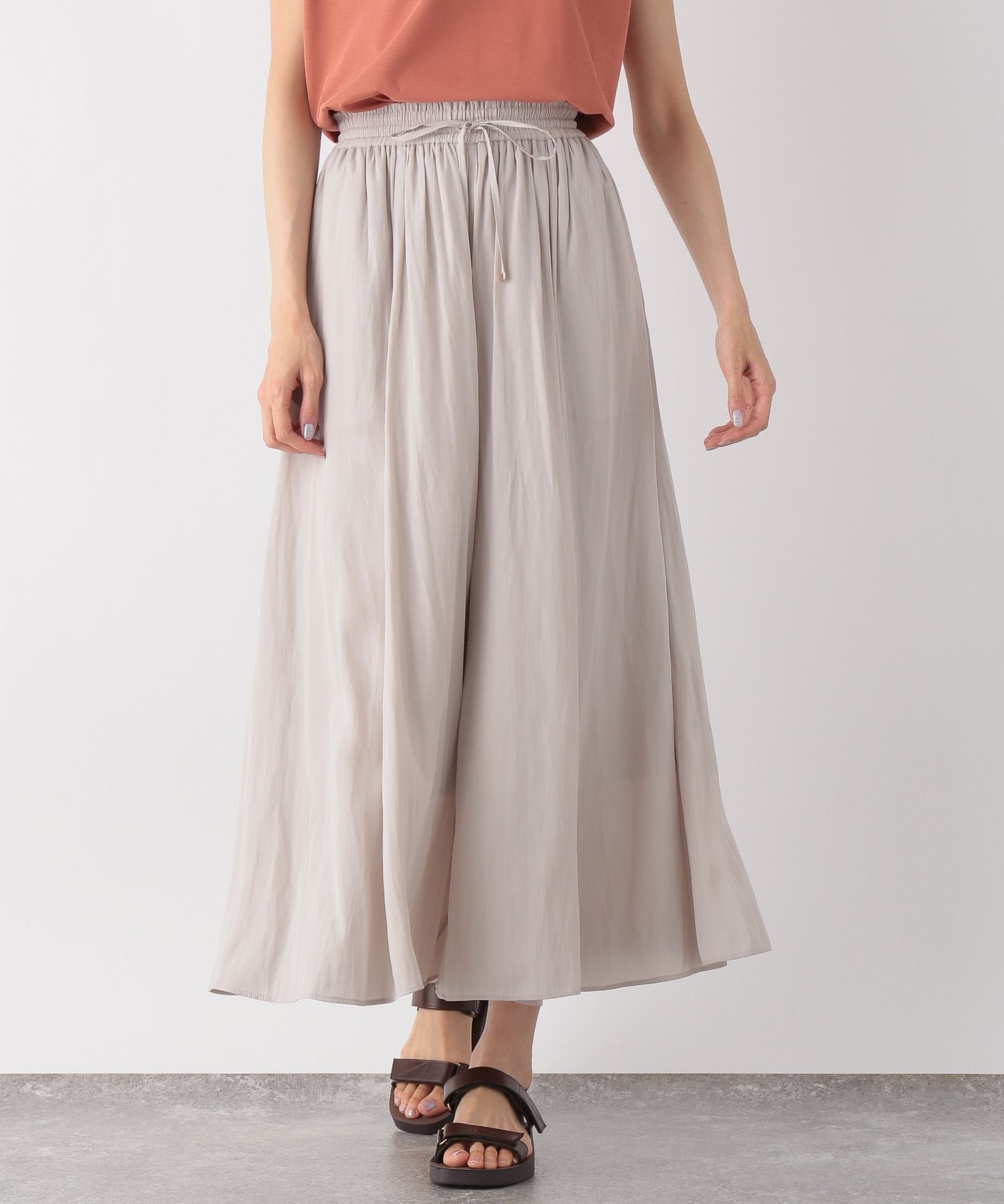 【SALE/10%OFF】GLOBAL WORK (W)サラサラサテンフレアワイドP グローバルワーク パンツ その他のパンツ ホワイト ブラウン ピンク ブラック グレー ブルー グリーン カーキグリーン ネイビー【送料無料】