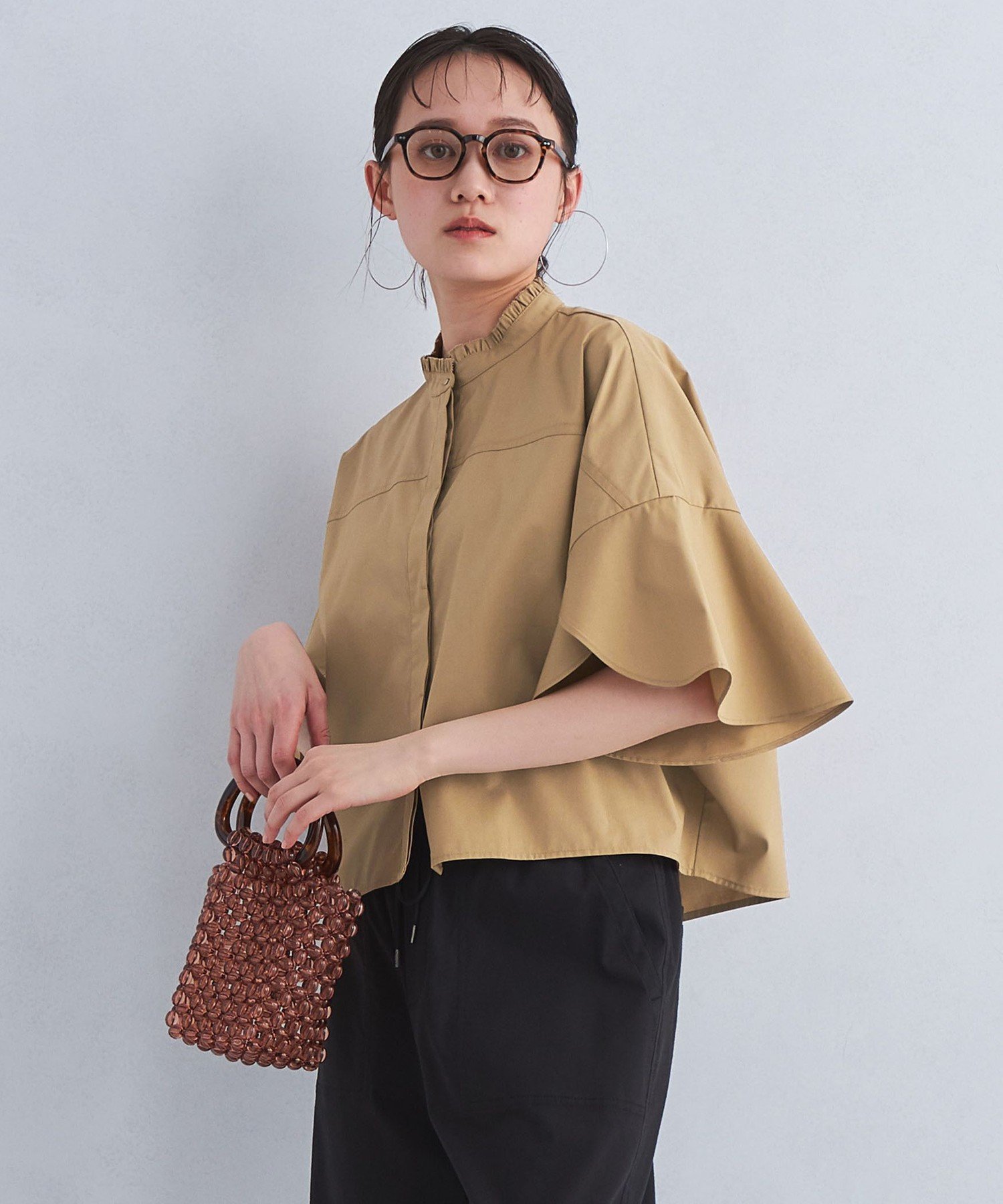 UNITED ARROWS green label relaxing フレアスリーブ クロップド 