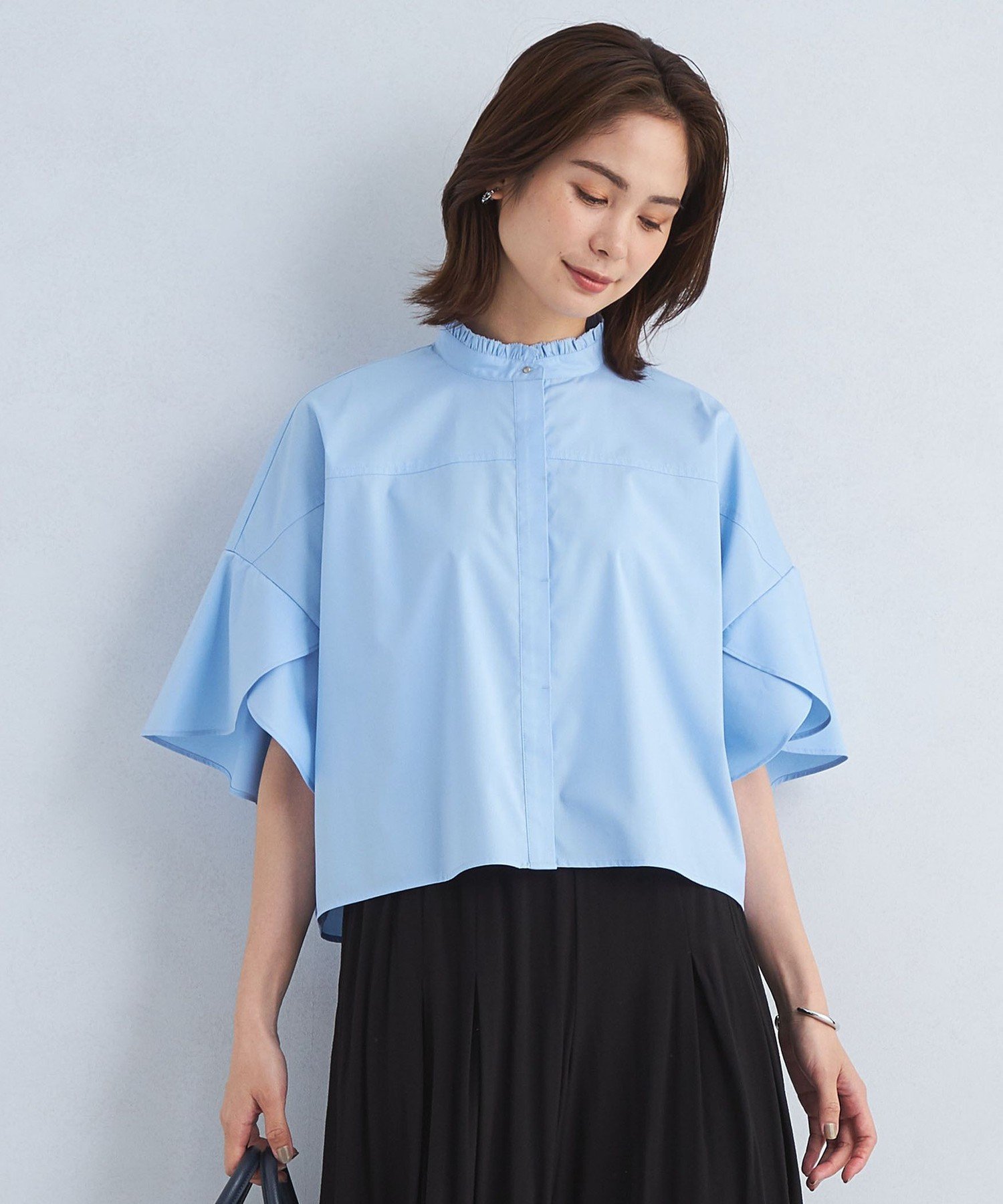 UNITED ARROWS green label relaxing フレアスリーブ クロップド
