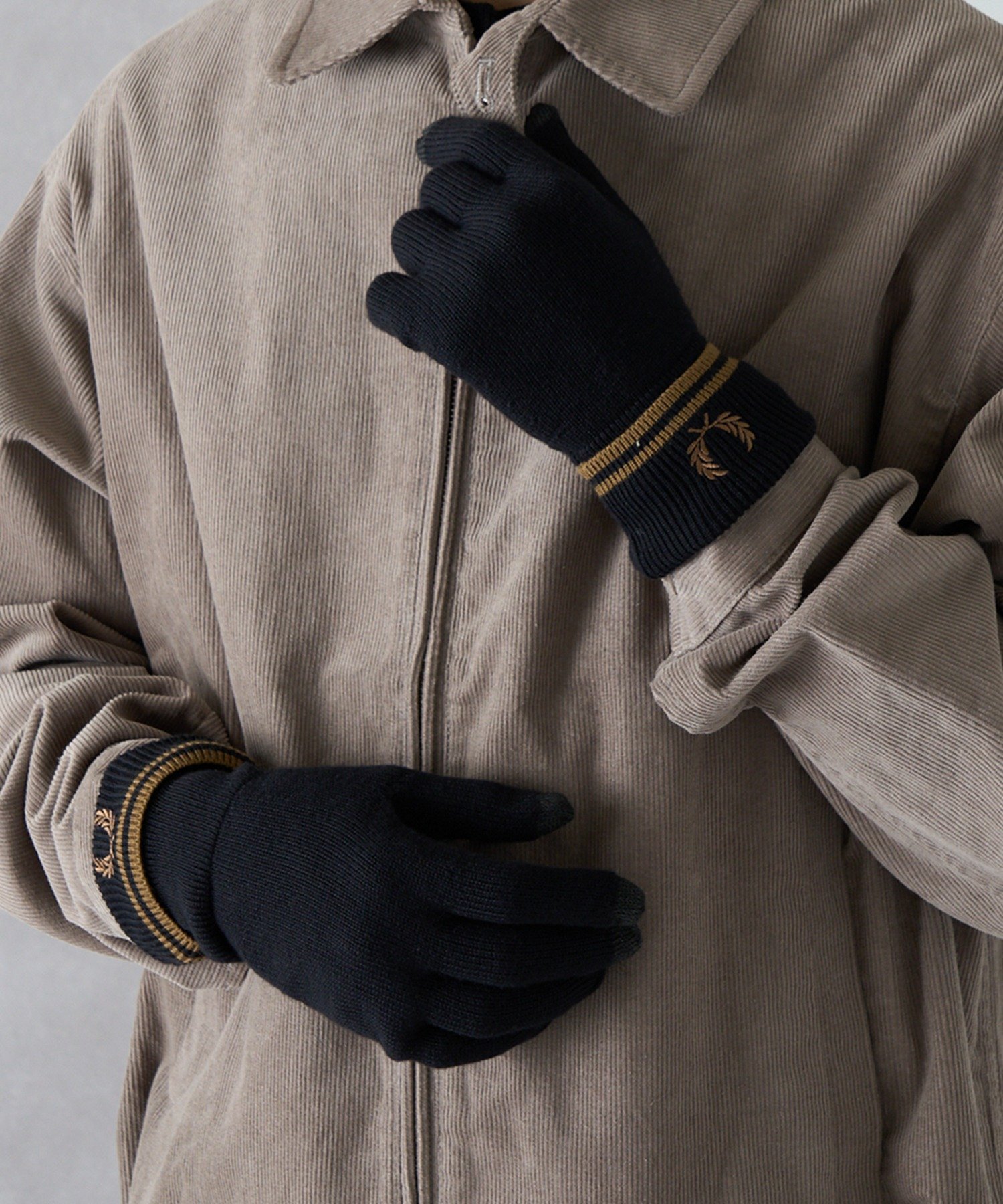 楽天市場】フレッドペリー 手袋 FRED PERRY ツイン ティップド メリノ