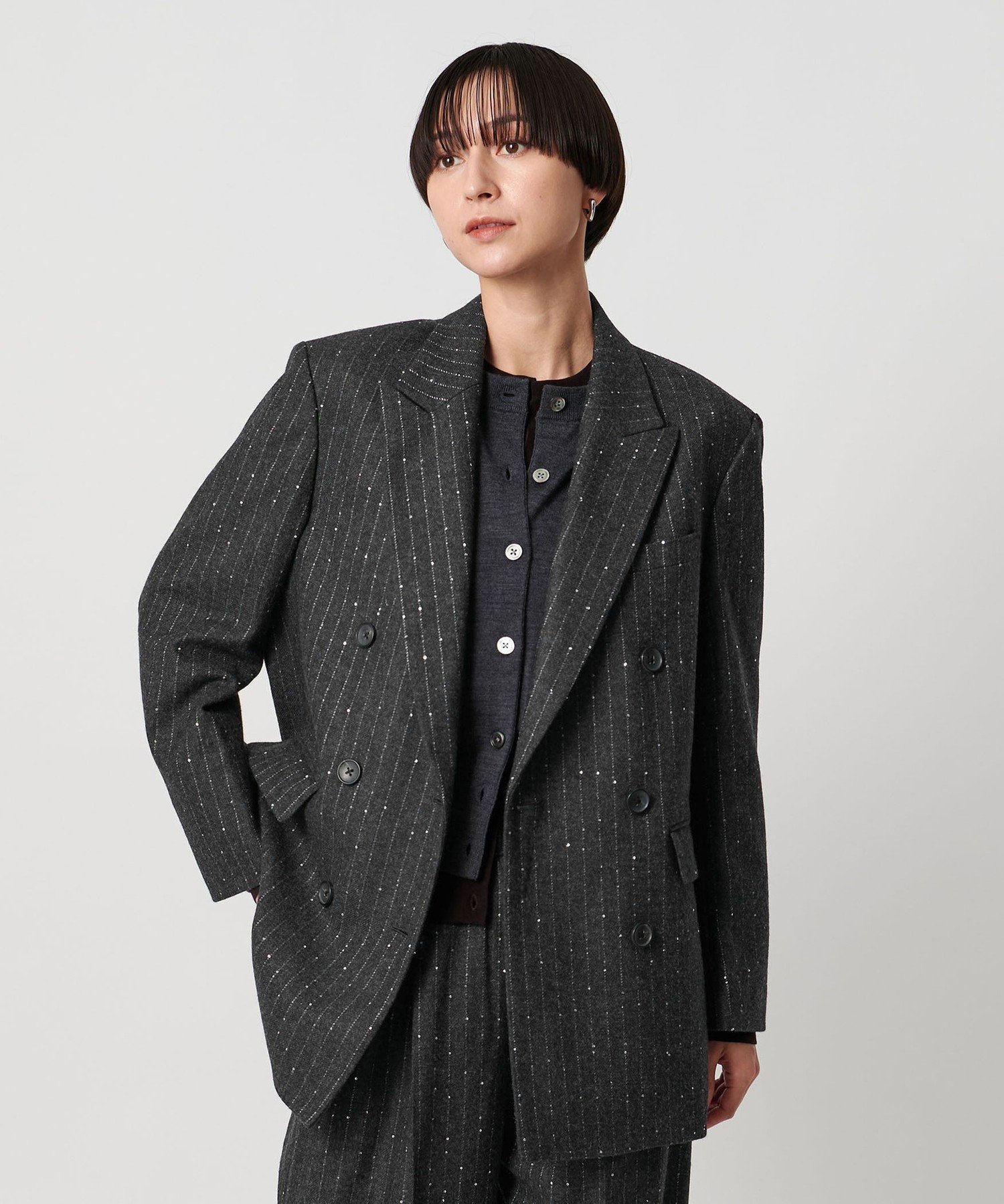 楽天市場】UNITED ARROWS UADT ウールポリエステル ダブルブレステッド