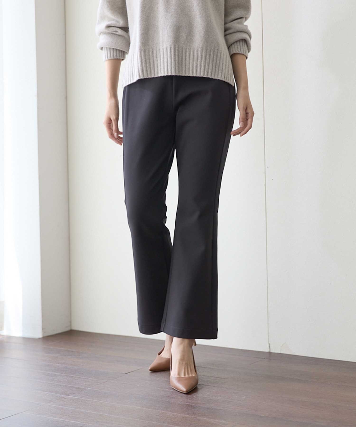 楽天市場】グンゼ チカパン レディース ストレッチ裏起毛ワイドパンツ