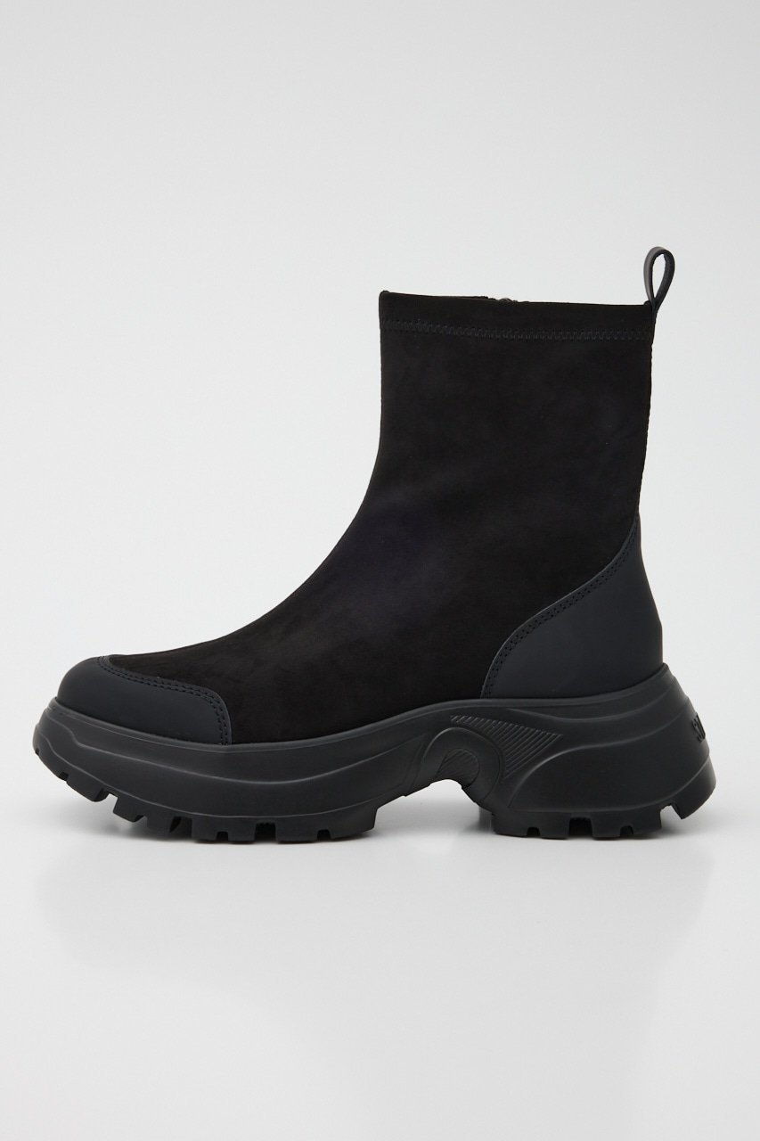 【SALE／11%OFF】STACCATO スエードタッチトラックソールブーツ スタッカート シューズ・靴 ブーツ ブラウン ブラック【送料無料】画像