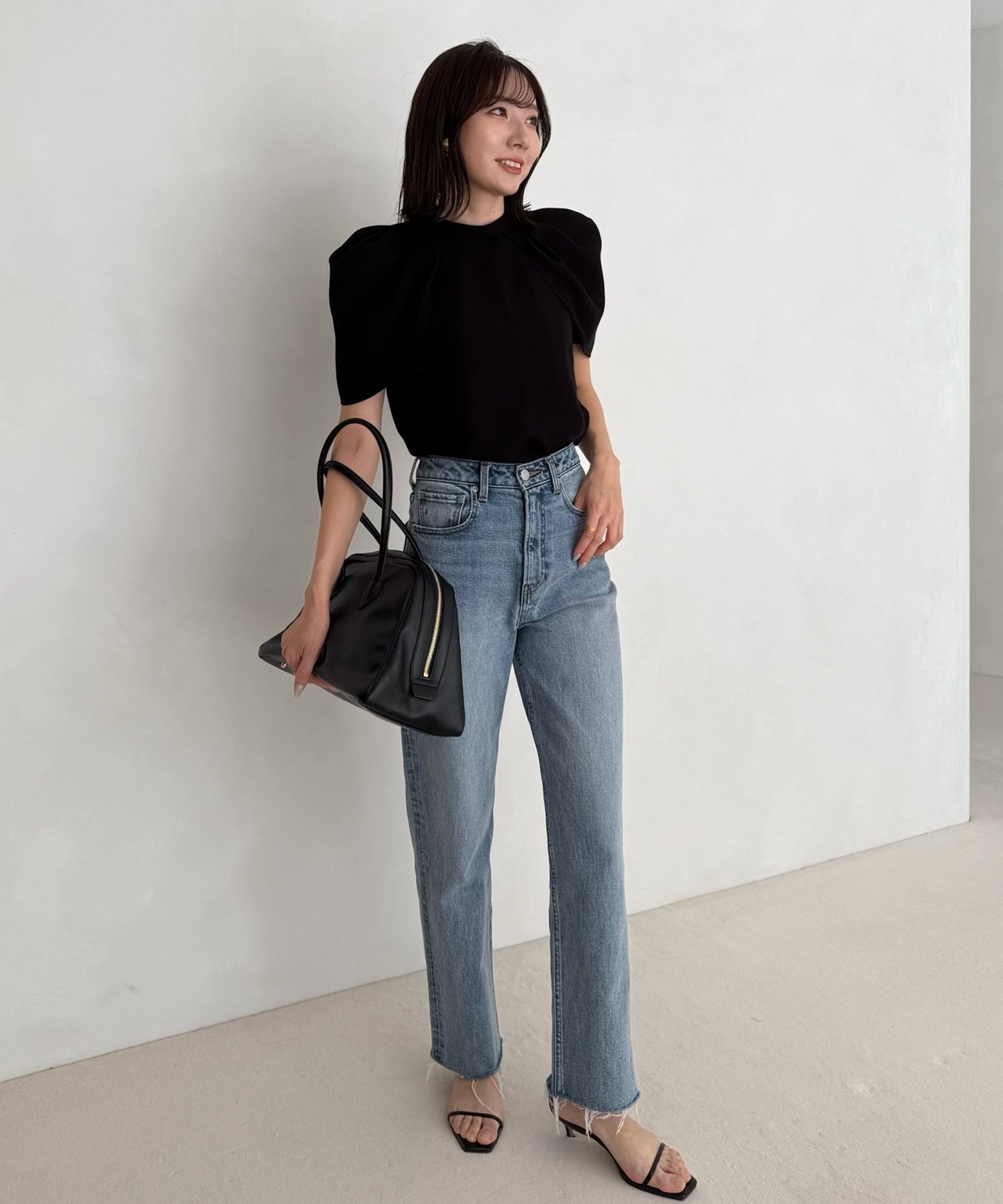 SALE／30%OFF】anuans フォルムショルダーブラウス アニュアンス