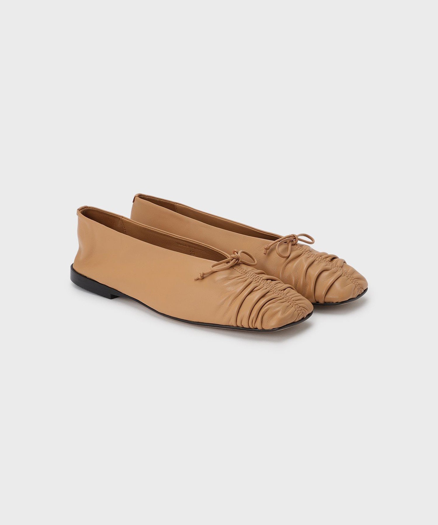 GRACE CONTINENTAL JVAM CARIN グレースコンチネンタル シューズ・靴 バレエシューズ レッド ベージュ【送料無料】画像