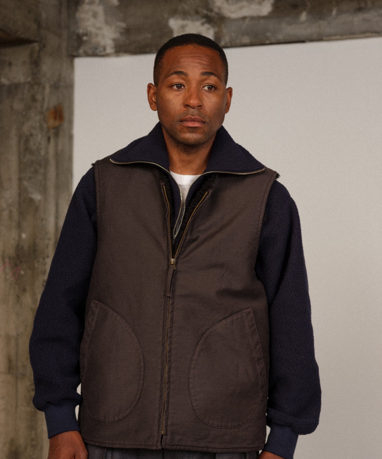 新作入荷，最新作 USNワーク ボア裏地付きで防寒性も抜群 ヴィンテージ復刻デッキベスト メンズ アメカジ ジレ Ｓ～ＸＸＬ グリーン