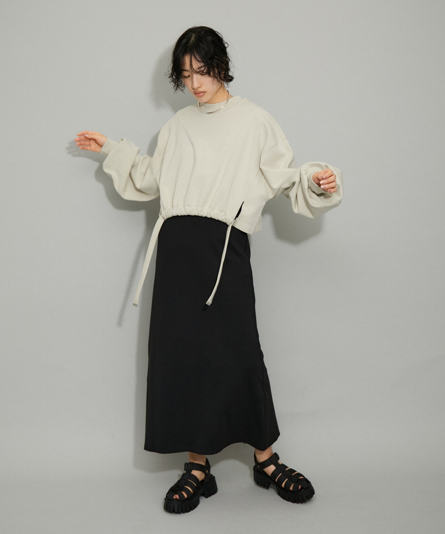 ADAM ET ROPE' FEMME 【WEB限定】リバープルオーバーコンビ4WAY