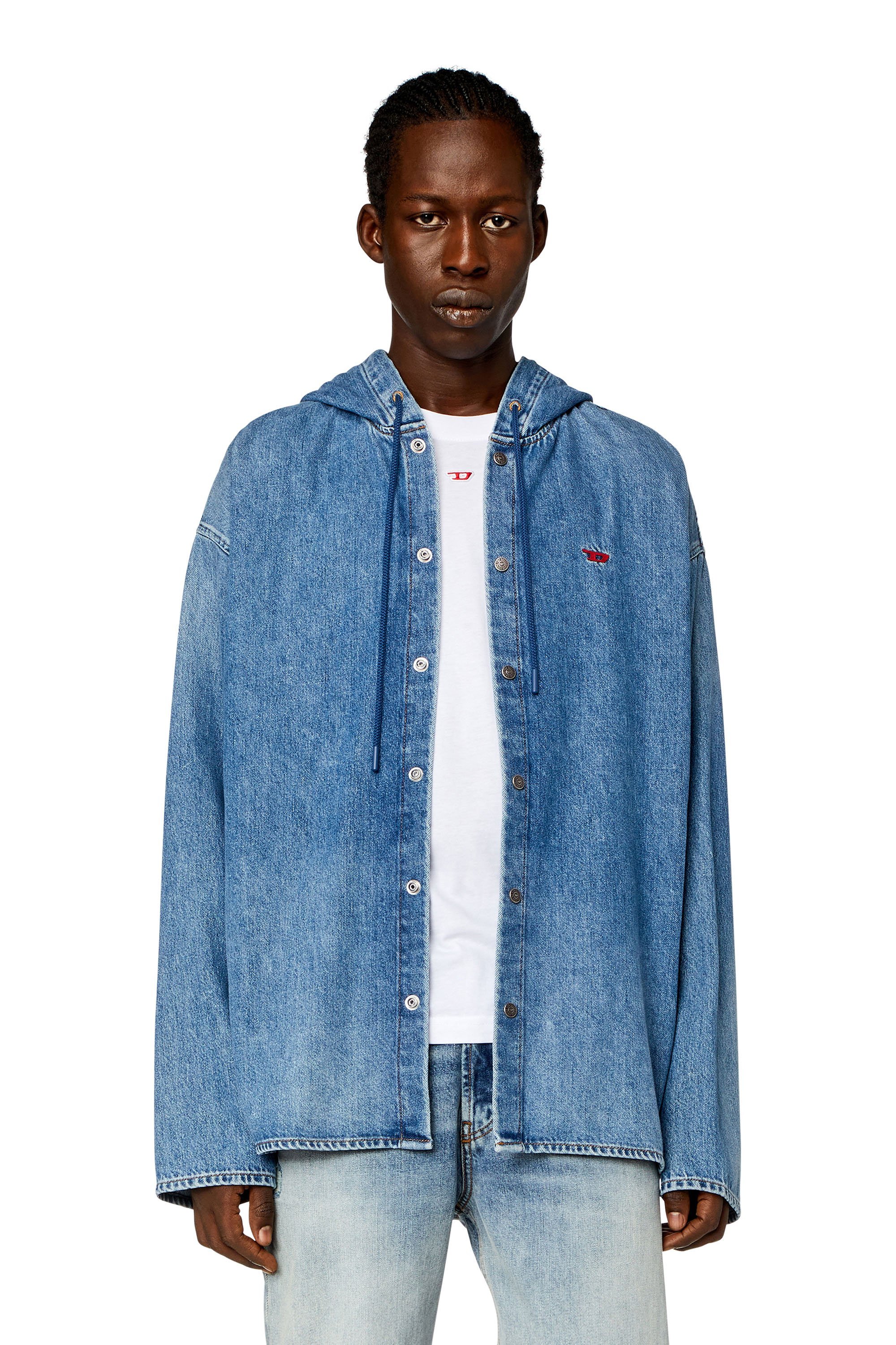 DIESEL シャツ デニム D-DEWNY-HOOD SHIRT 楽天市場】DIESEL メンズ シャツ デニム D-DEWNY-HOOD
