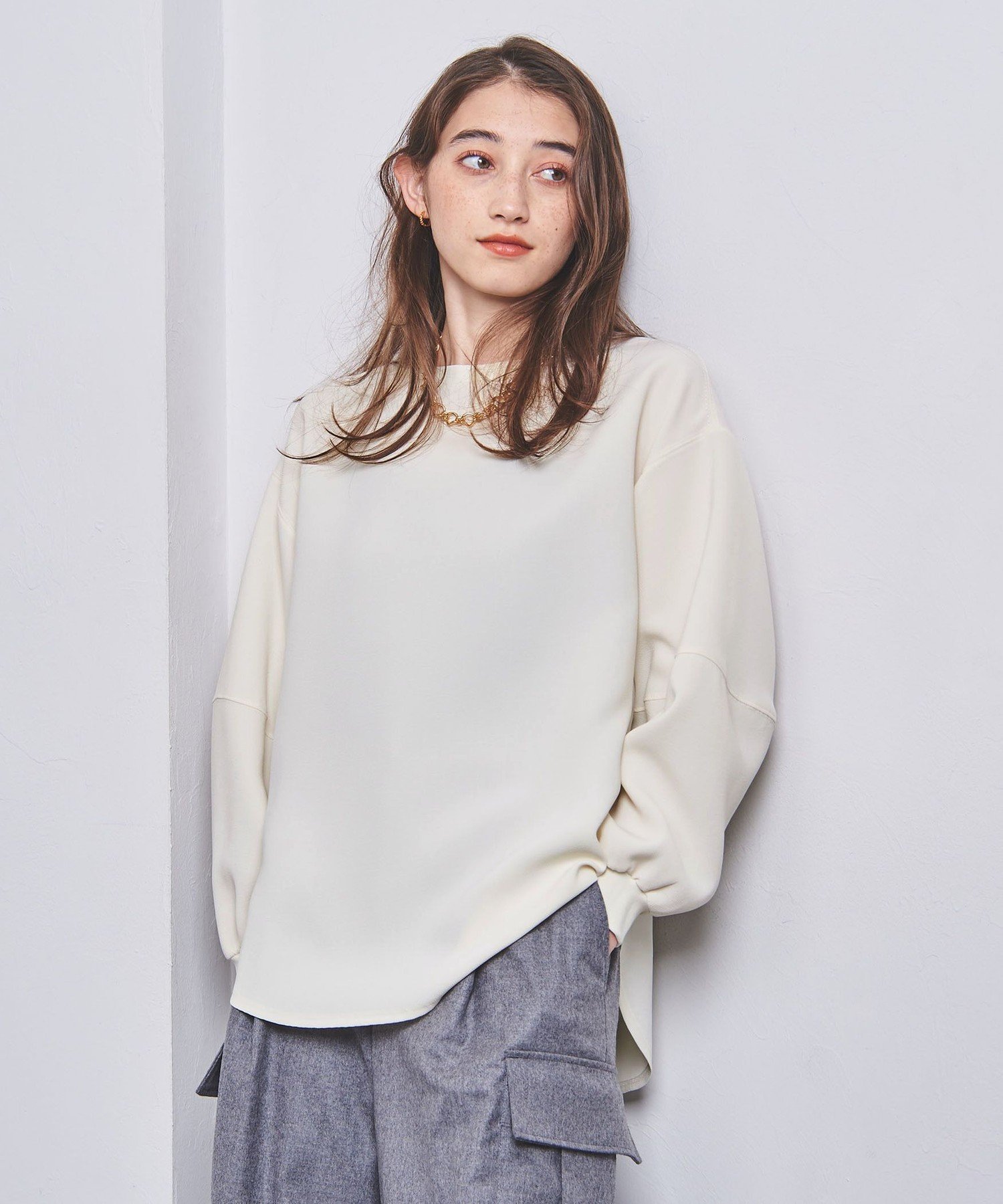ユナイテッドアローズ COMFY ブラウス UNITED ARROWS COMFY ステッチ プルオーバー ブラウス ユナイテッド