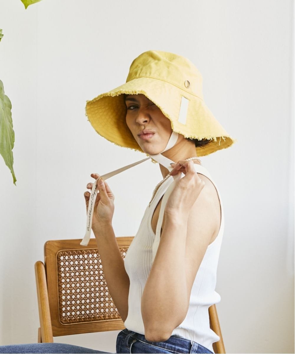 Chapeau d' O Chapeaud'O Washed Fringe Hat オーバーライド 帽子