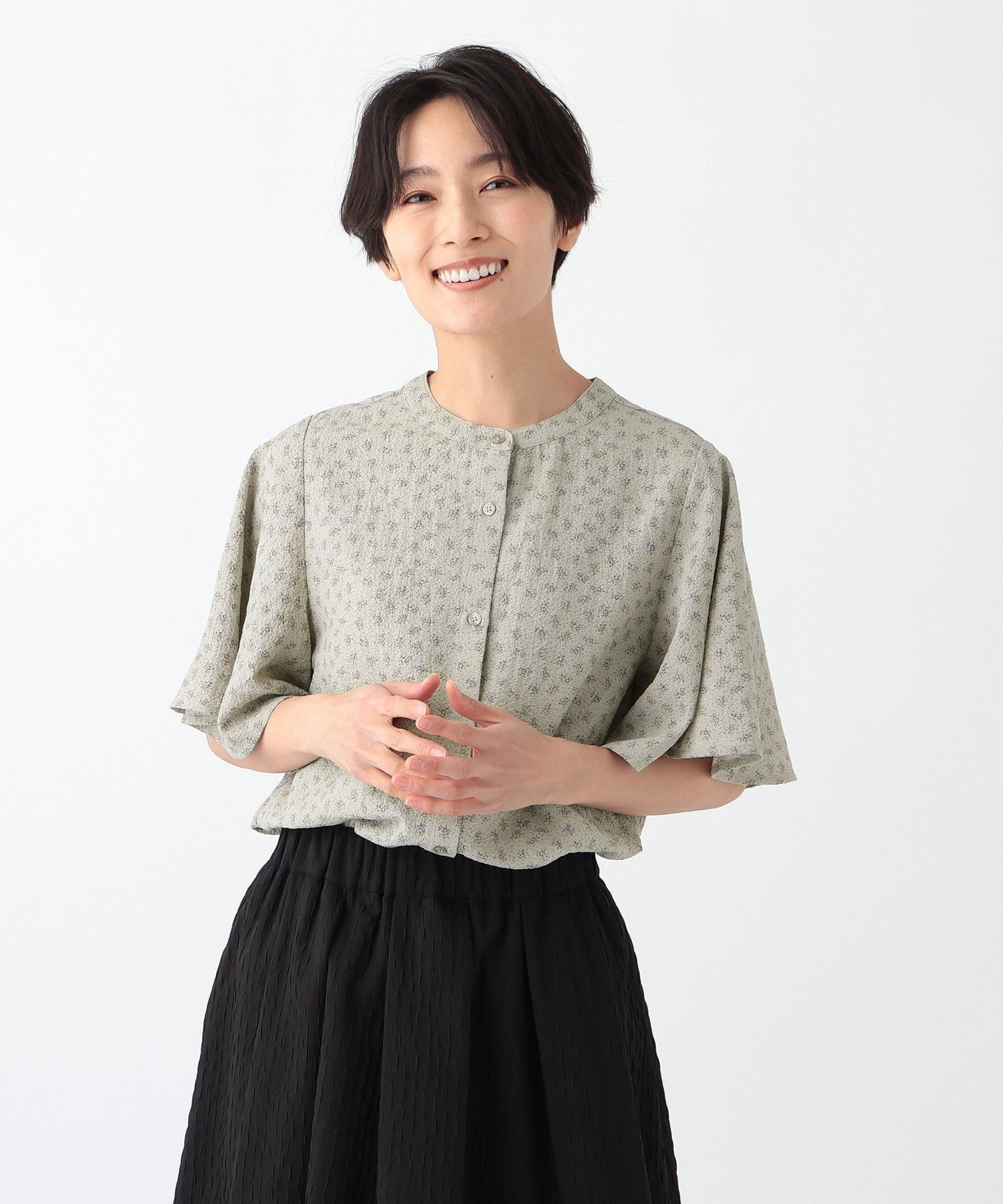 【値下げ】アフタヌーンティー 刺繍切替ブラウス MAISON SAJOU 値下げ】アフタヌーンティー 刺繍切替ブラウス MAISON SAJOU