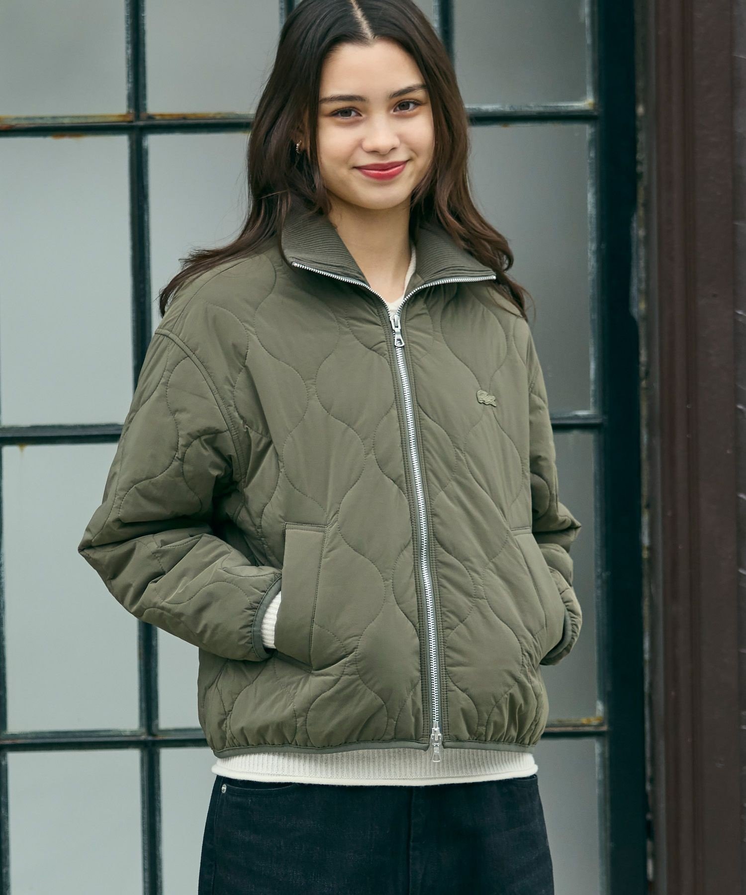 楽天市場】【SALE／30%OFF】LACOSTE (M)リブキルティングボンバー