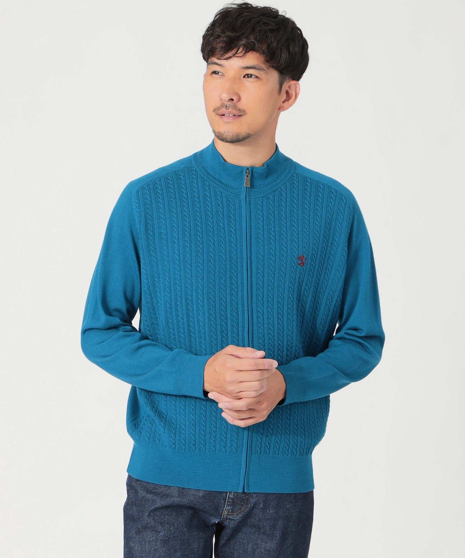 ザスコッチハウス×プリングル　ニット　アーガイル柄　総柄　スコットランド製