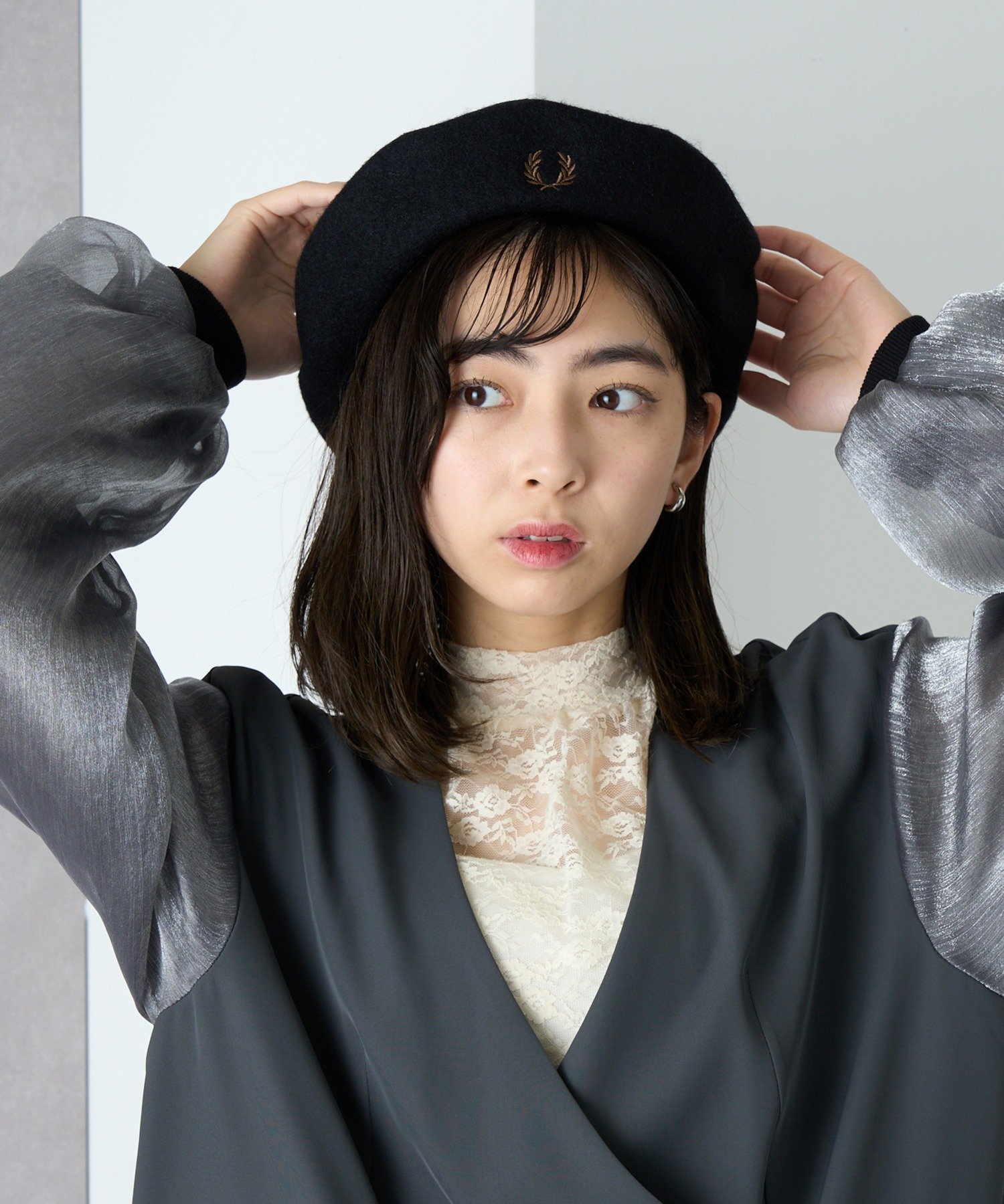 楽天市場】フレッドペリー FRED PERRY ウール ベレー帽 HW7646