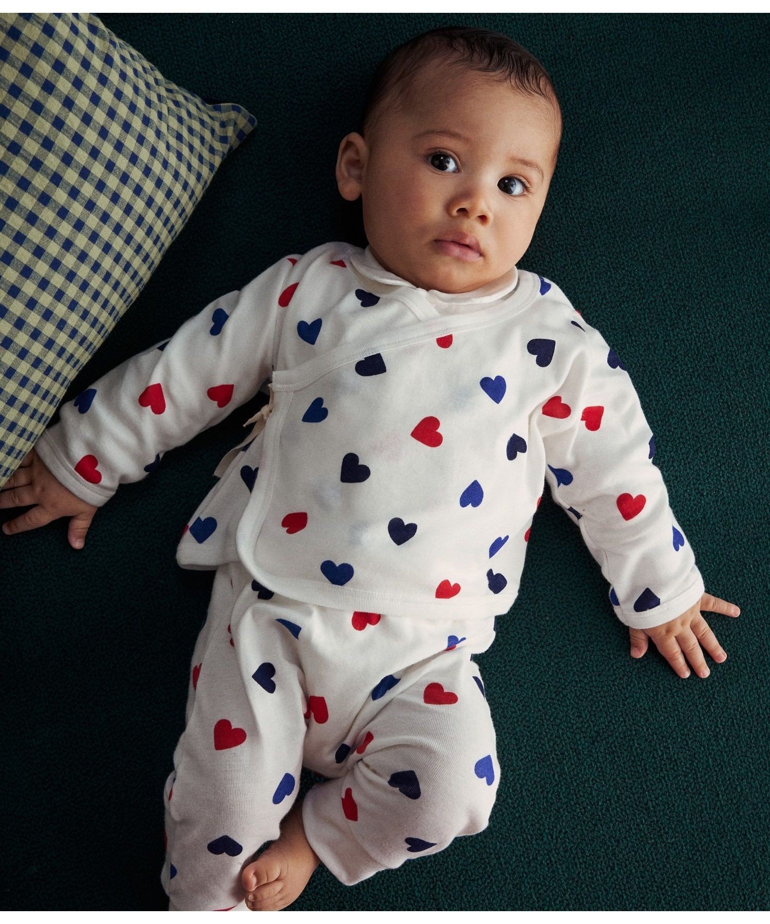 【PETIT BATEAU/プチバトー】日本未発売セレモニードレス３点set新品 PETIT BATEAU - プチバトー ベビードレス セレモニードレス 退院
