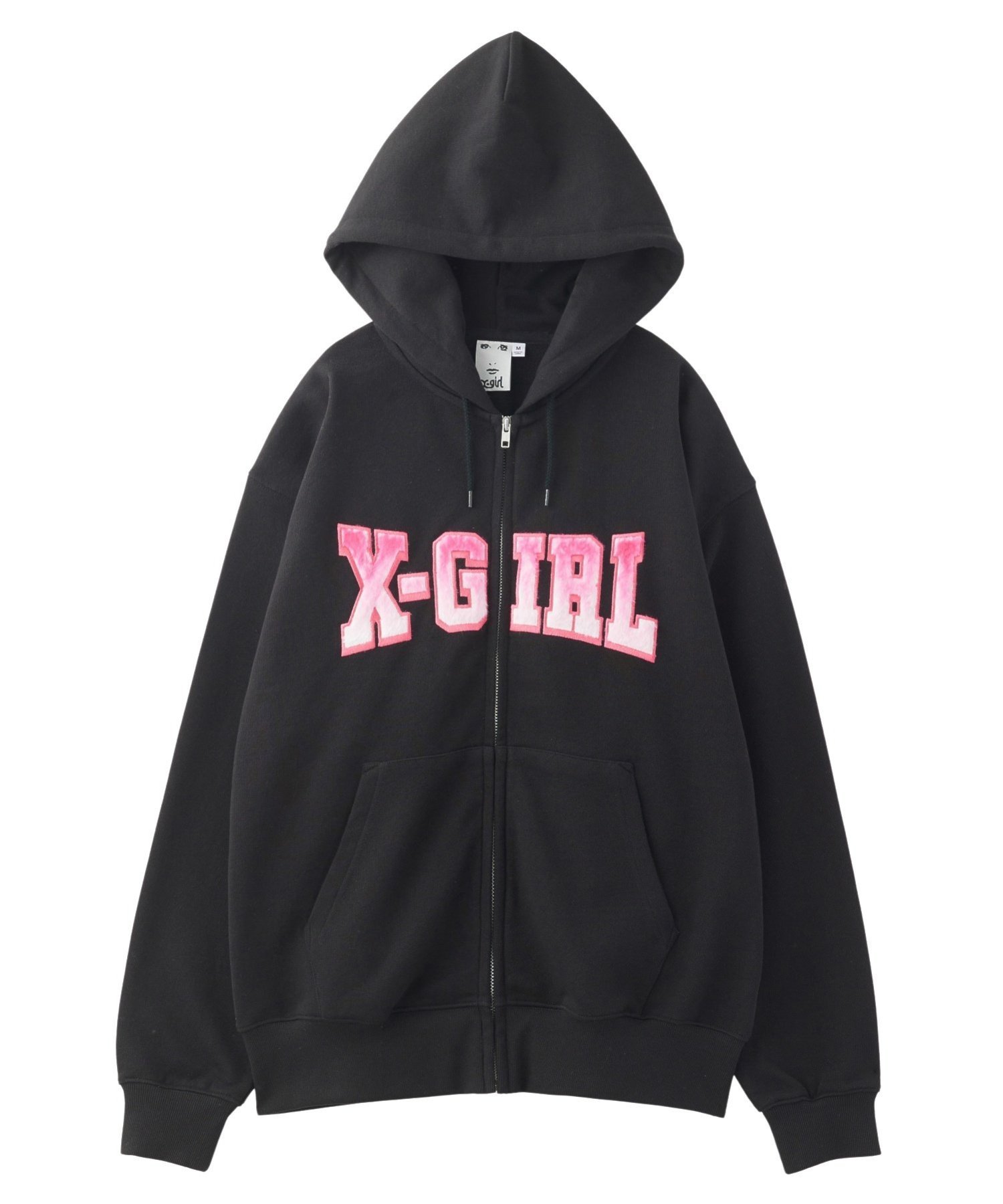r369【エックスガール】フード付ジップアップパーカー　ドルマン　長袖　黒　L 楽天市場】【SALE／30%OFF】SWEAT ZIP UP HOODIE パーカー X