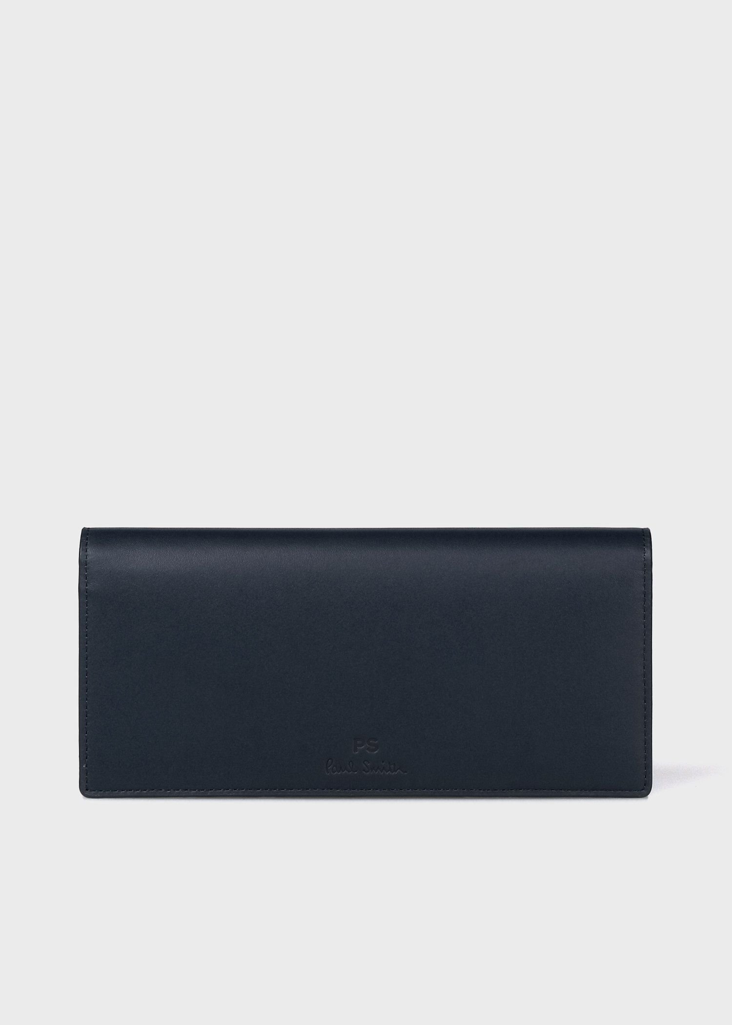 Paul Smith 長財布　新品　パネルディテール　ブラック　完売品 ポールスミス Paul Smith 長財布（かぶせ蓋） マルチストライプ