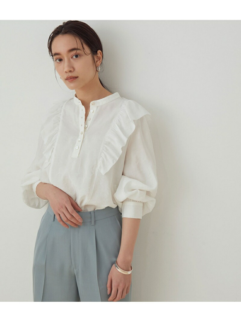 Adam et Rope&#39; - 【chiho】ショルダーフリルブラウス ADAM ET ROPE'｜フリルブラウス | Rakuten Fashion(楽天