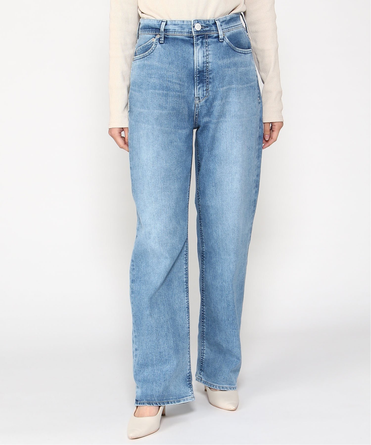 【新品未使用】yanuk ストレートLOUISE  57141211 21サイズ ルーズストレート