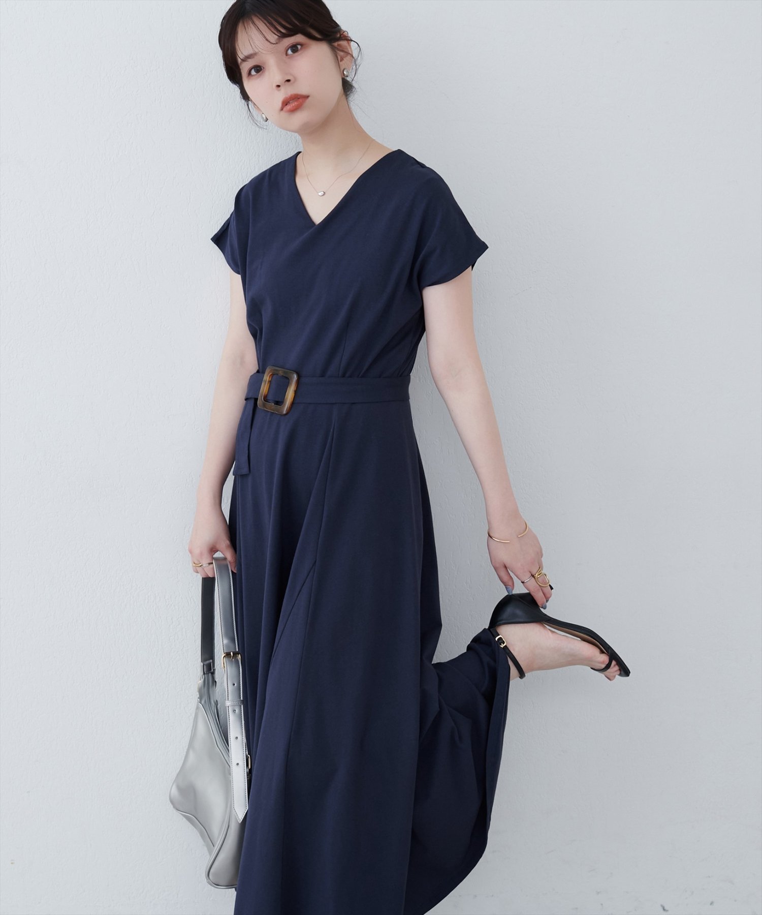 美品 El mar キャナルジーン コットンスタンドカラーブルゾン ゆったり キャナルジーン CANAL JEAN El mar(エルマール) コットン