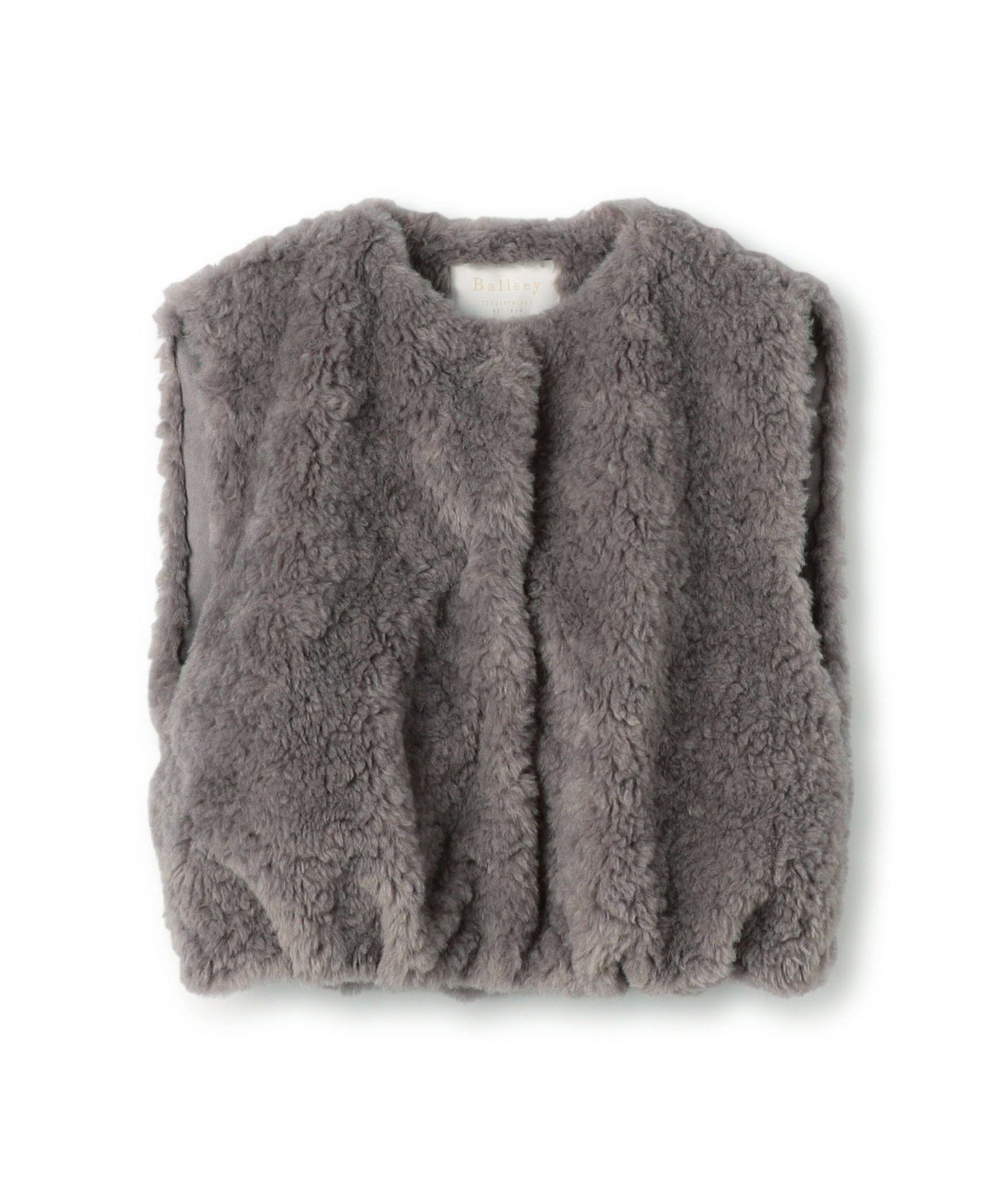 【Ballsey】トゥモローランド プードルファー Vネックベスト プードルファー Vネックベスト | maison TOMORROWLAND/メゾン