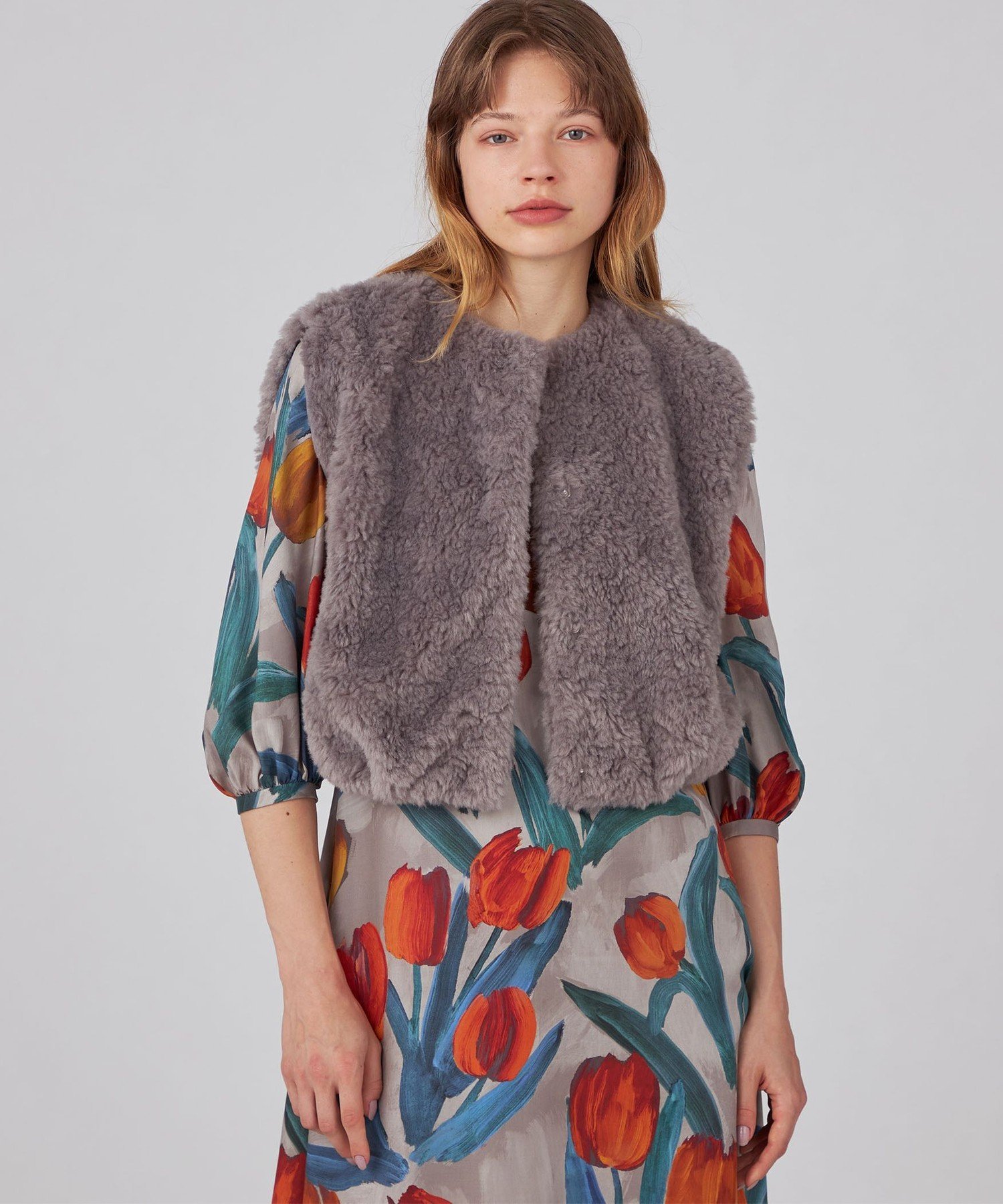 SALE／40%OFF】Ballsey ランダムファー ショートベスト