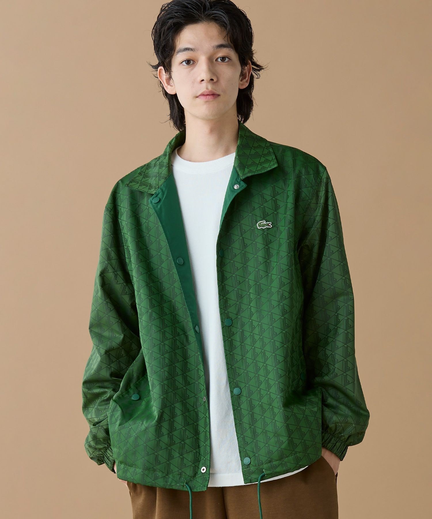 楽天市場】(M)パッカブルプルコーチズジャケット LACOSTE ラコステ