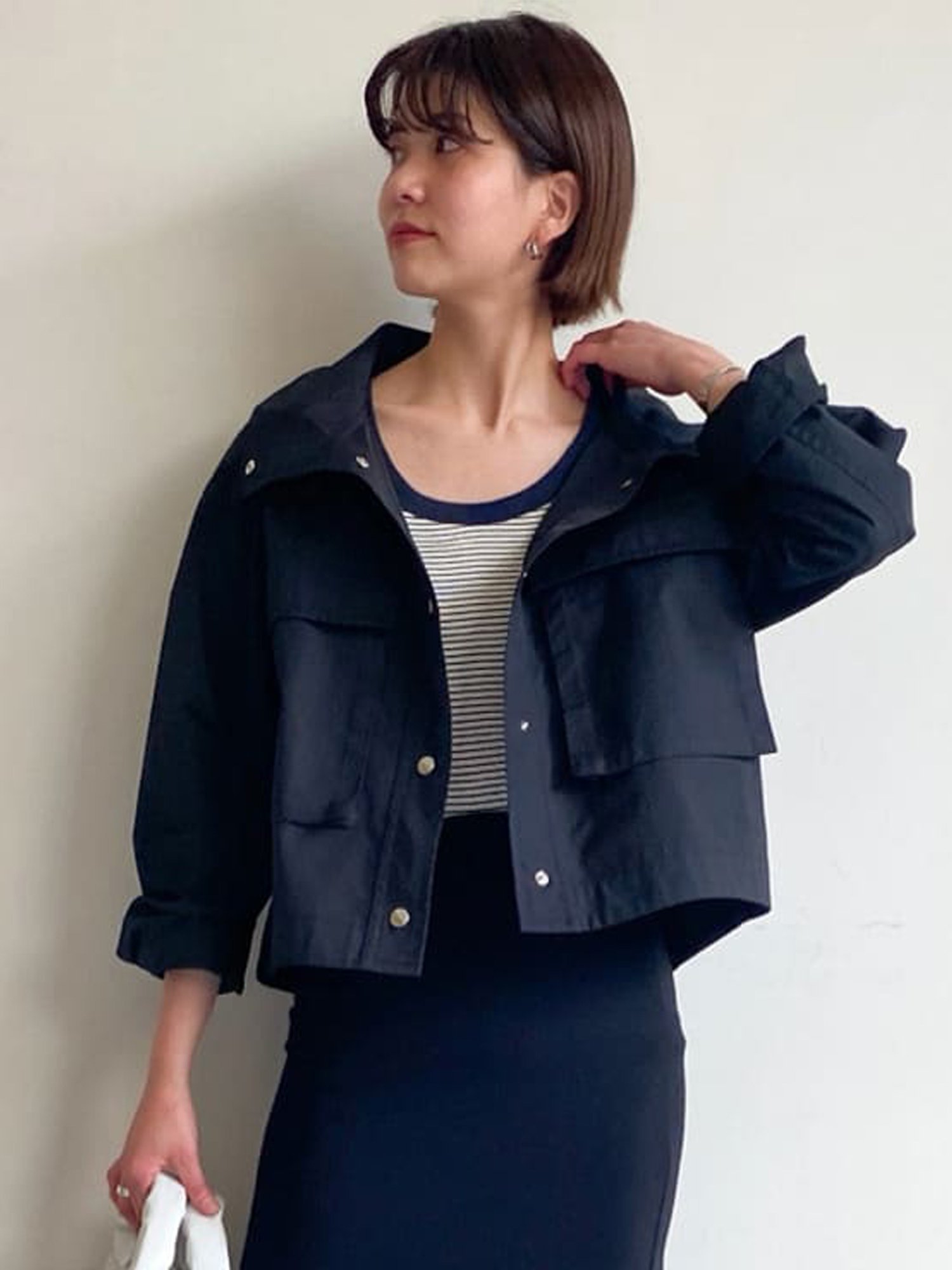 ガリャルダガランテ　ショートブルゾン GALLARDAGALANTE（ガリャルダガランテ）の「フーデッドショート