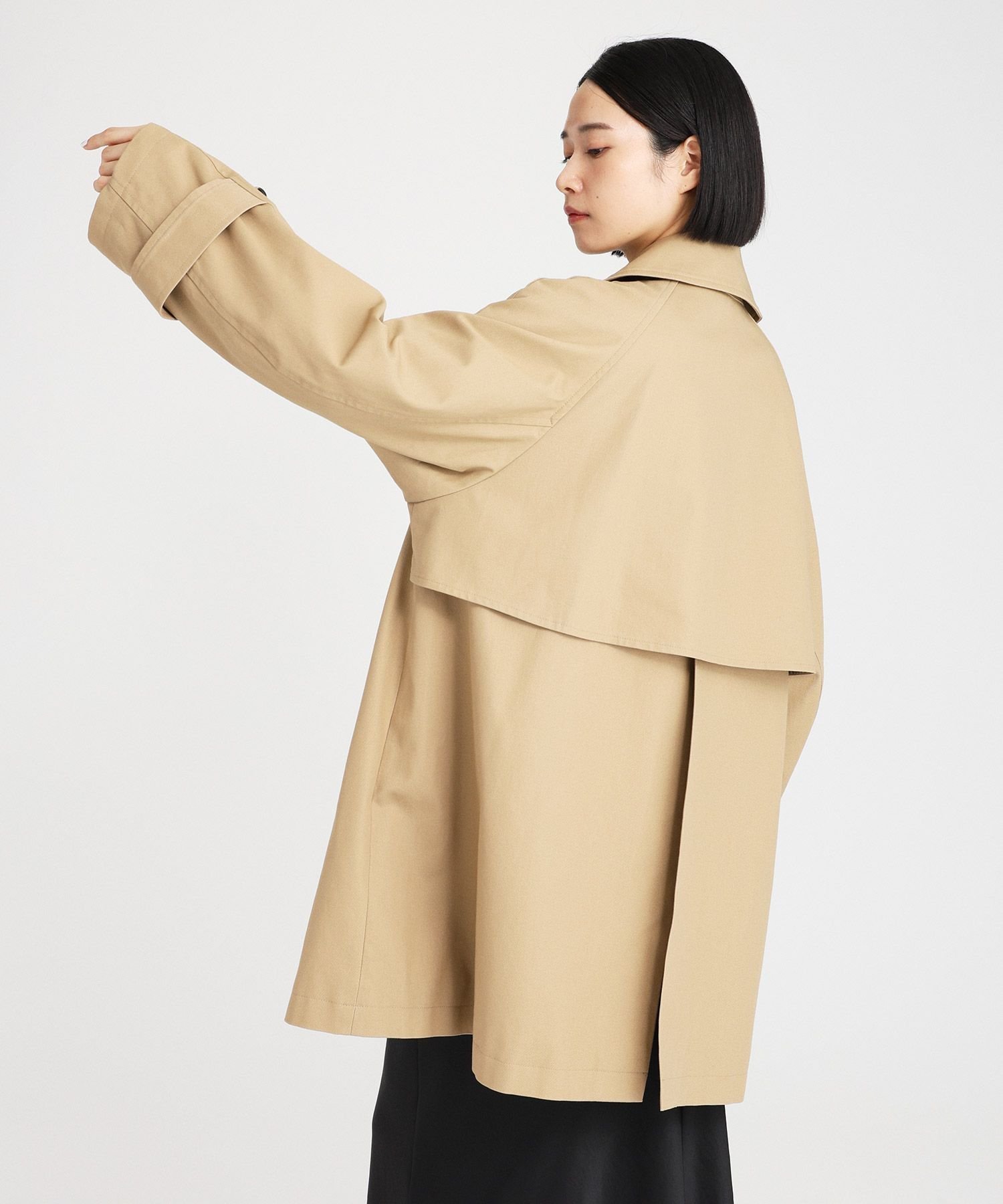 BABYLONE ツイルショートトレンチコート　ベージュ BABYLONE｜ツイルショートトレンチコート | Rakuten Fashion(楽天