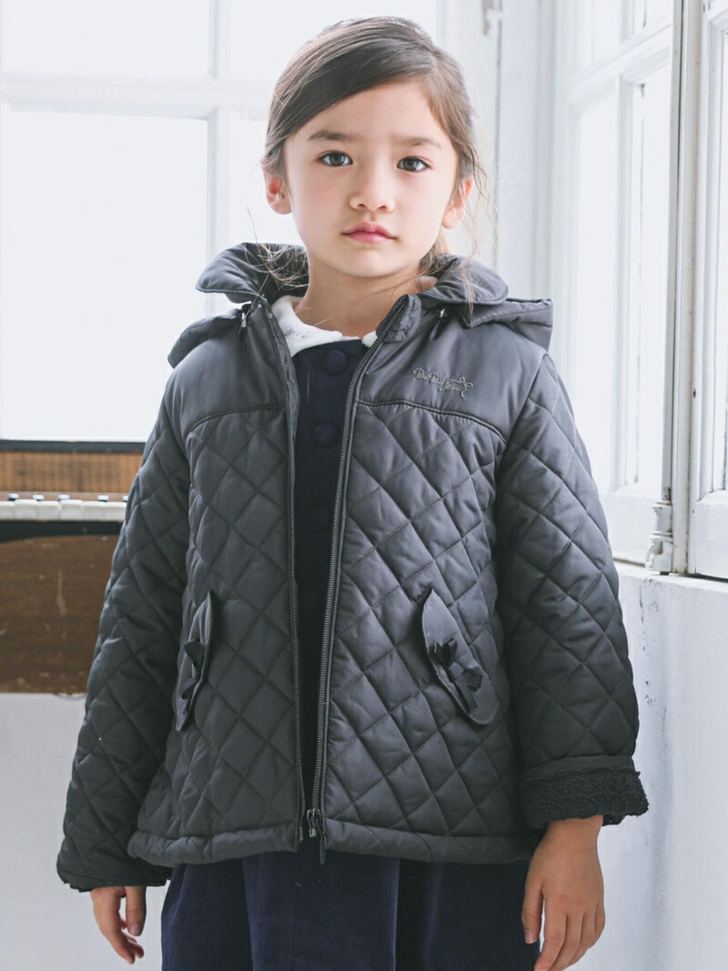 楽天市場 Sale 60 Off Bebe キルティング 中綿 コート 撥水加工 90cm 150cm ベベ オンライン ストア コート ジャケット テーラードジャケット ブラック ベージュ Rba E 送料無料 Rakuten Fashion Kids