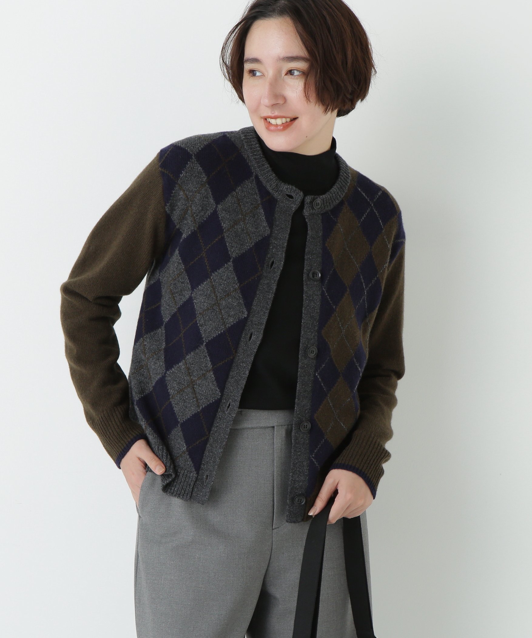 楽天市場】beautiful people (M)mohair earthjacquard cardigan