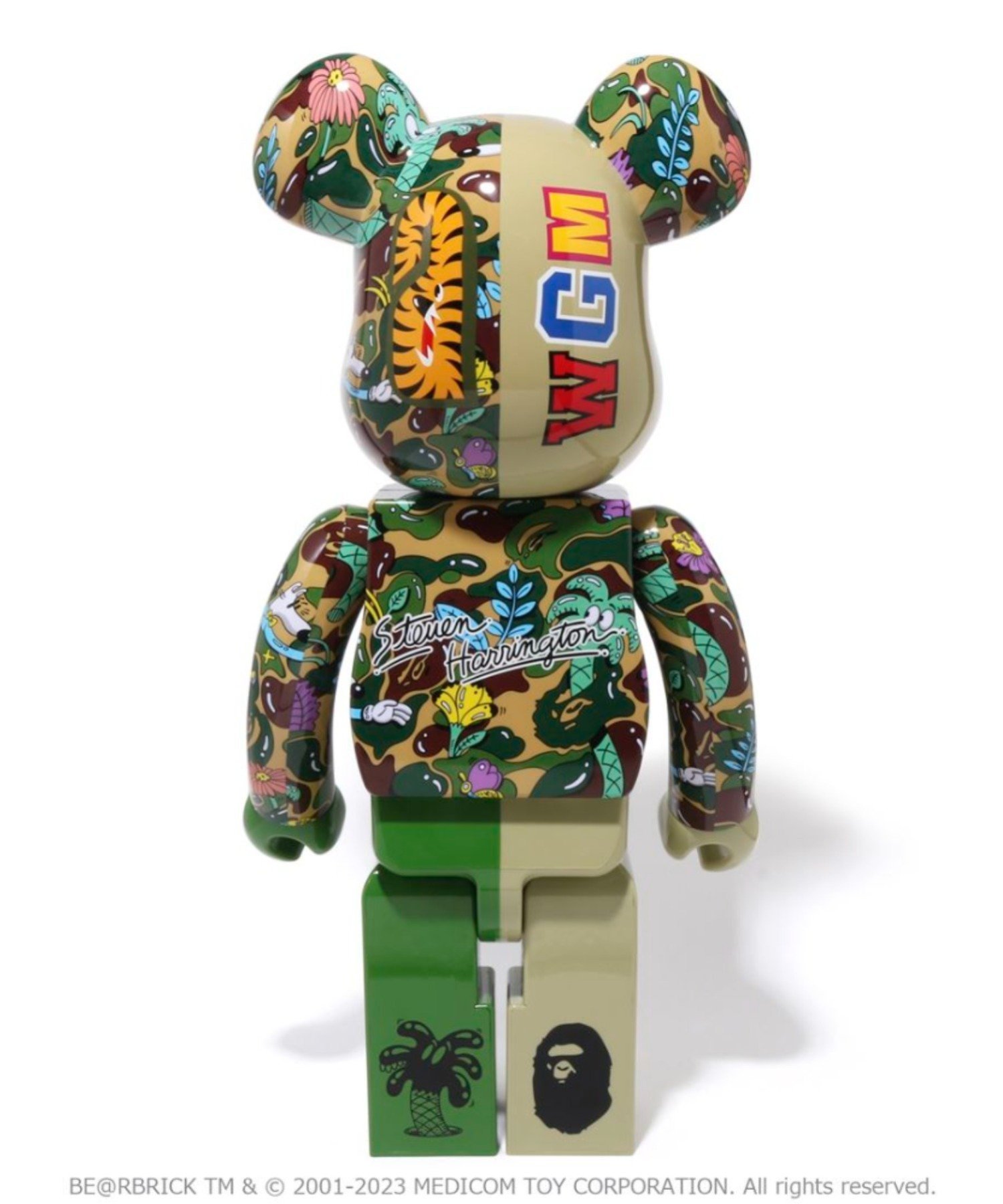 A BATHING APE BAPE X STEVEN HARRINGTON 】SHARK BE@RBRICK 1000% ア