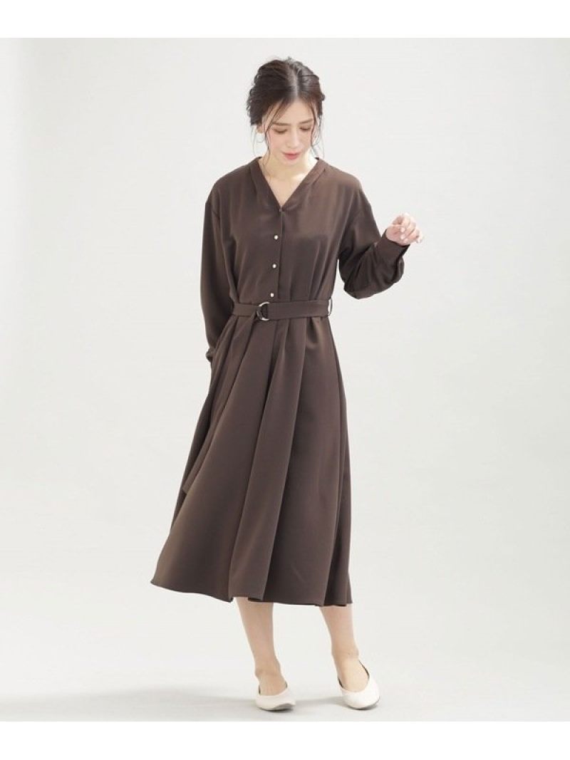 楽天市場 Sale 35 Off Web限定 Vネックフレアとろみワンピース 長袖 Nano Universe ナノユニバース ワンピース ワンピースその他 グレー ホワイト ピンク ブルー Rba E 送料無料 Rakuten Fashion Nano Universe