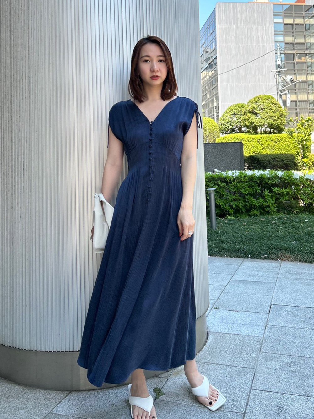 SALE／30%OFF】FRAY I.D サテンタックフレアワンピース フレイ 