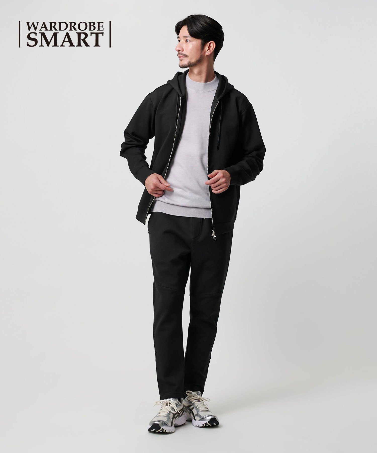楽天市場】【WEB限定 WARDROBE SMART】ダブルニット ジップパーカー