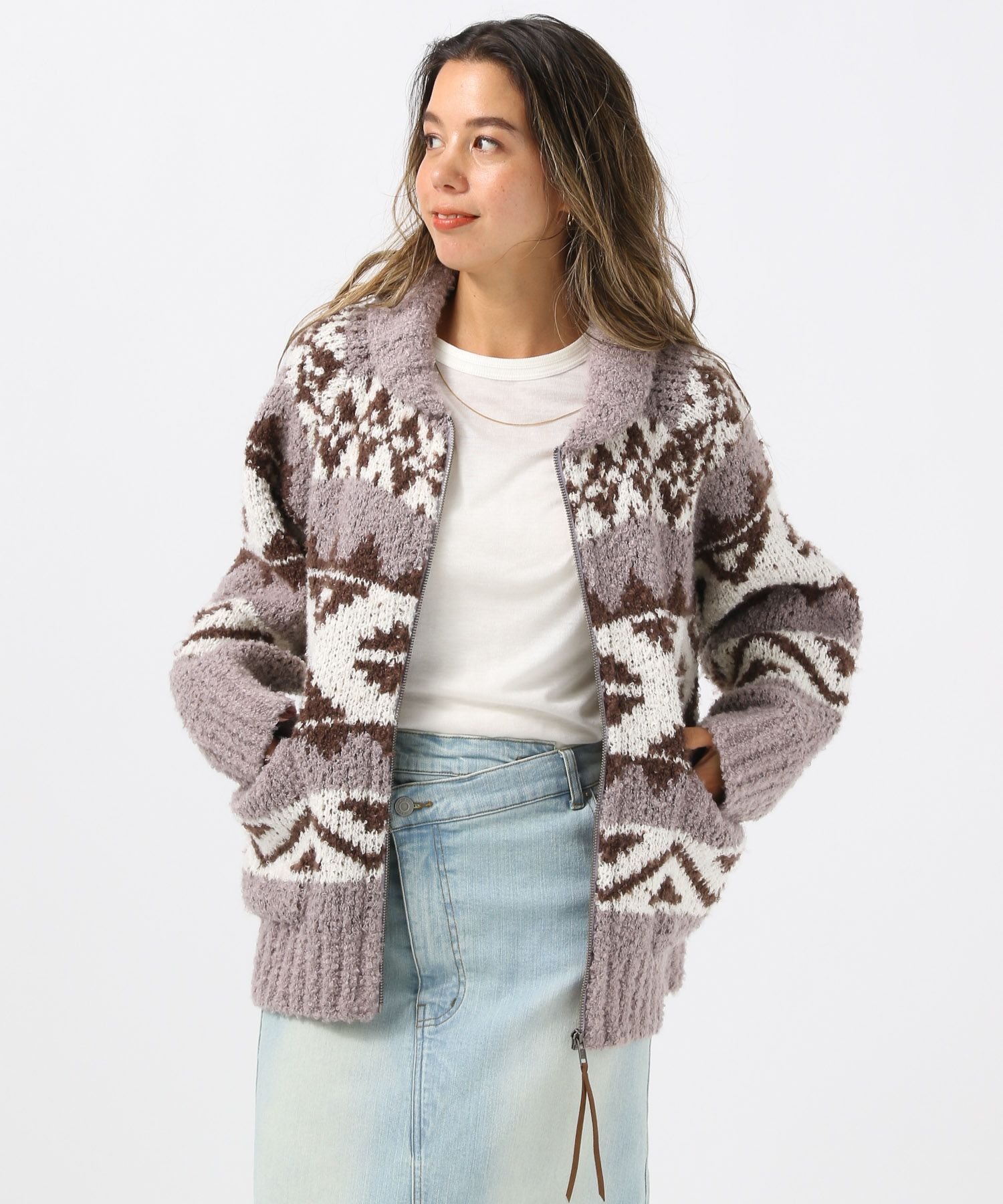 カウチンニットアウター カウチンニット(M ブラック): トップス｜Right-on公式オンライン