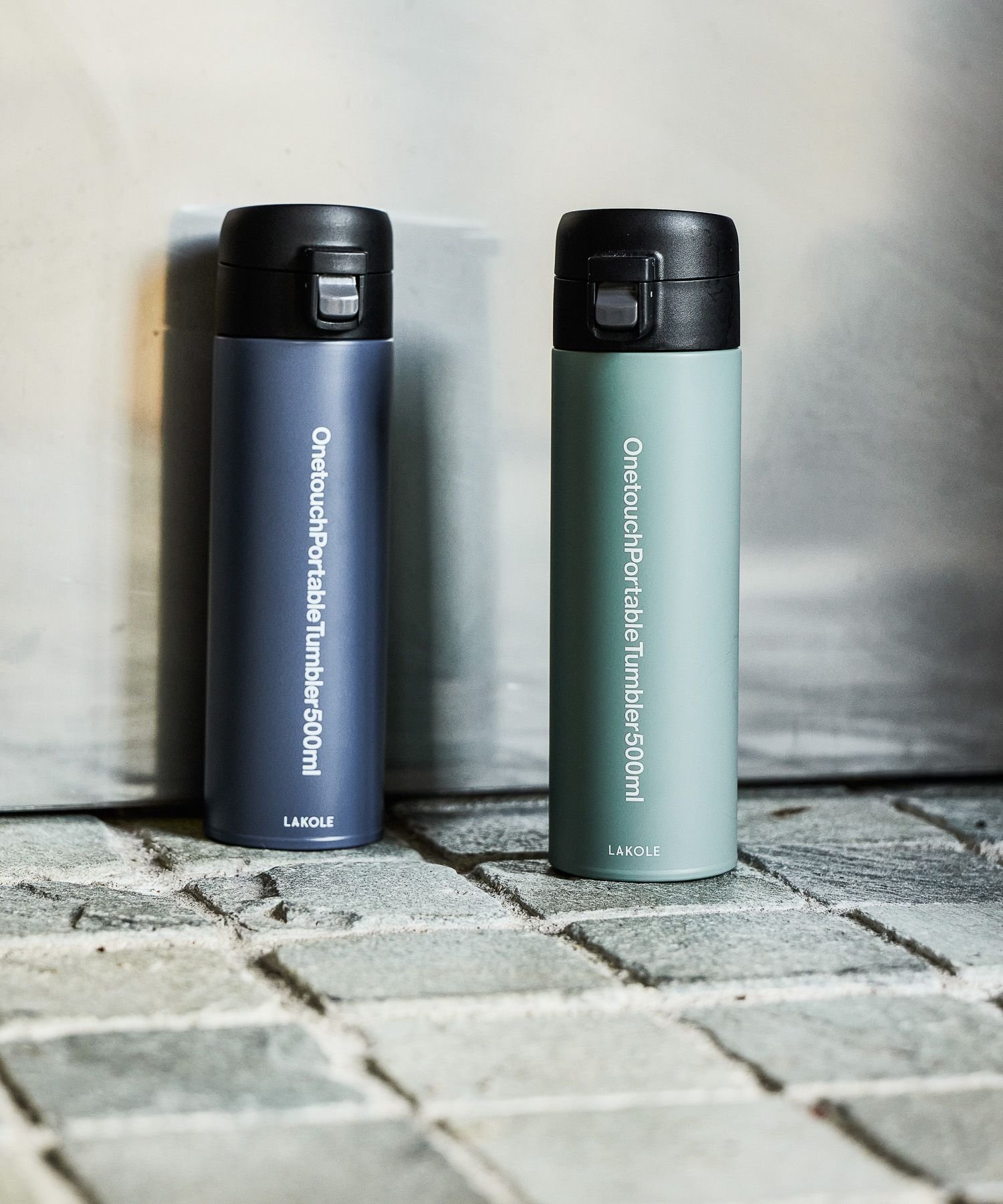 LAKOLE ワンタッチポータブルタンブラー[500ml] ラコレ 食器・調理器具