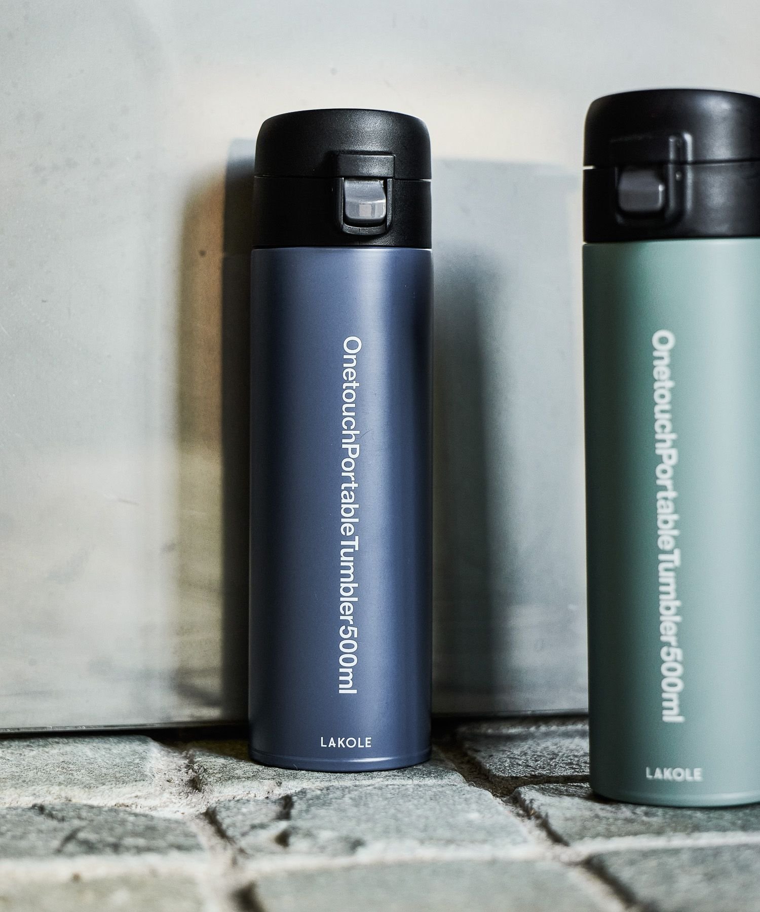 弁当箱・水筒 LAKOLE Onetouch Portable Tumbler 500ml LAKOLE ワンタッチポータブルタンブラー[500ml] ラコレ 食器・調理器具