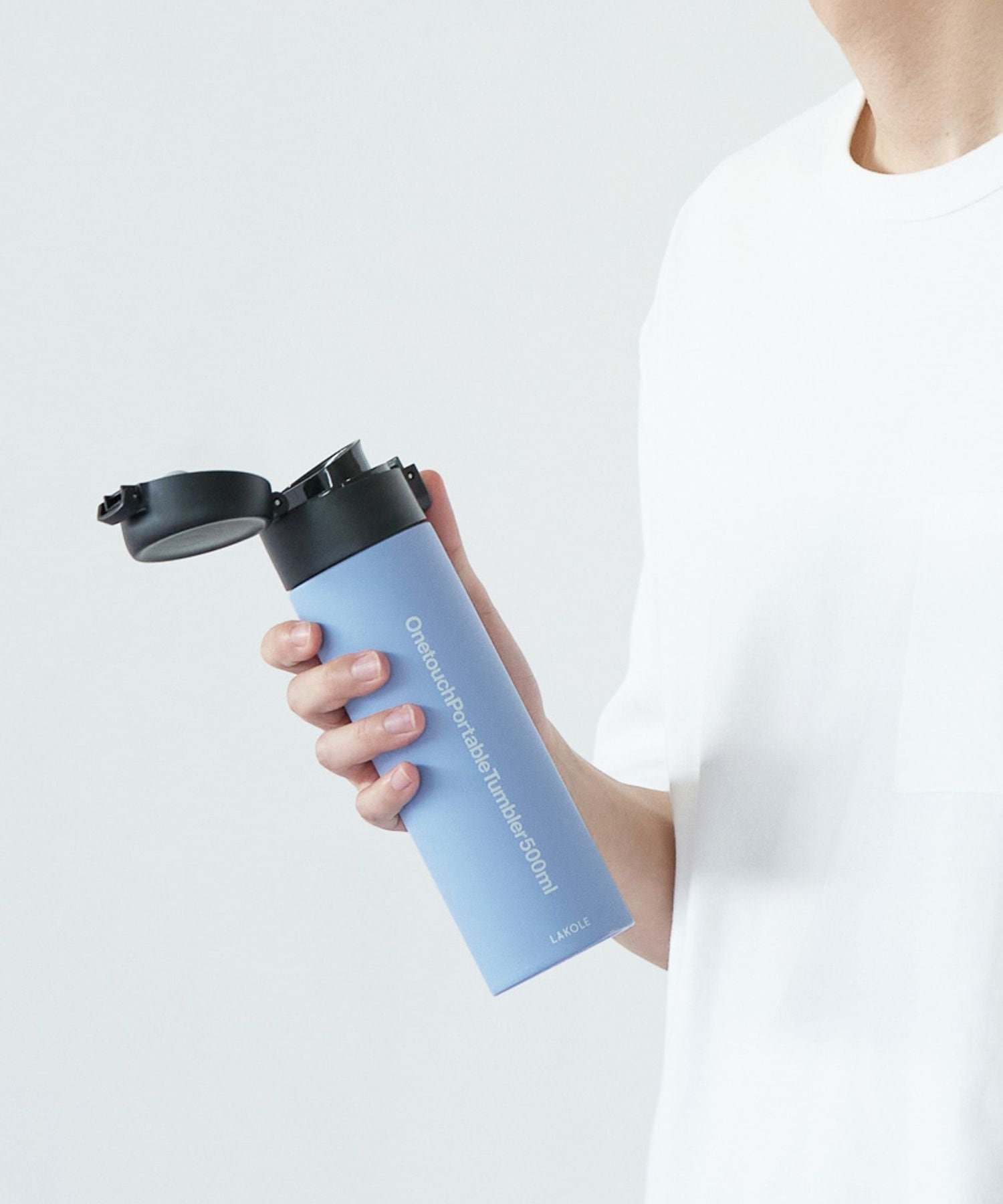 LAKOLE ワンタッチポータブルタンブラー[500ml] ラコレ 食器