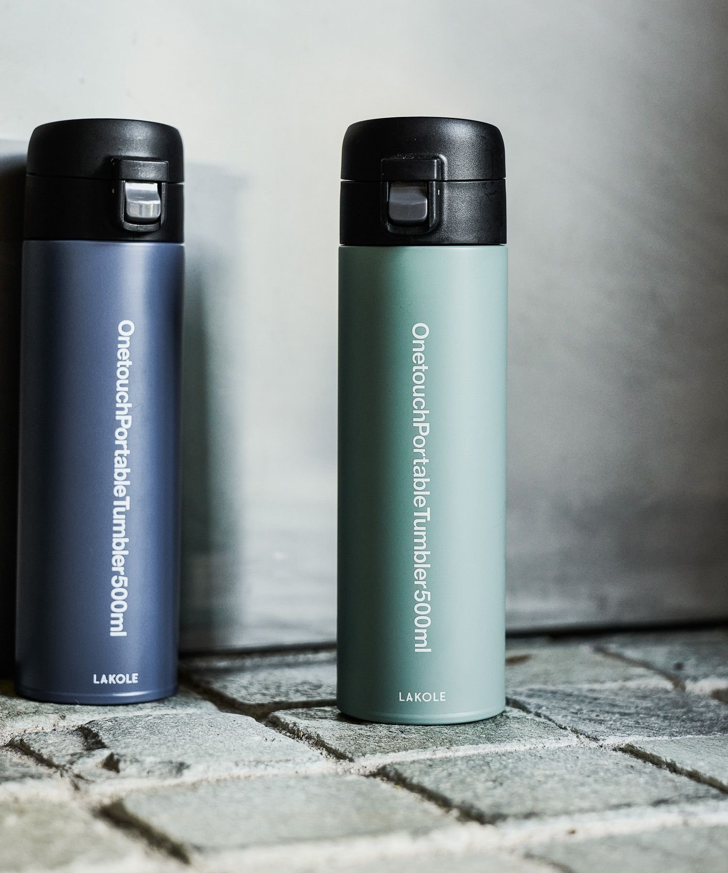 LAKOLE ワンタッチポータブルタンブラー[500ml] ラコレ 食器・調理器具